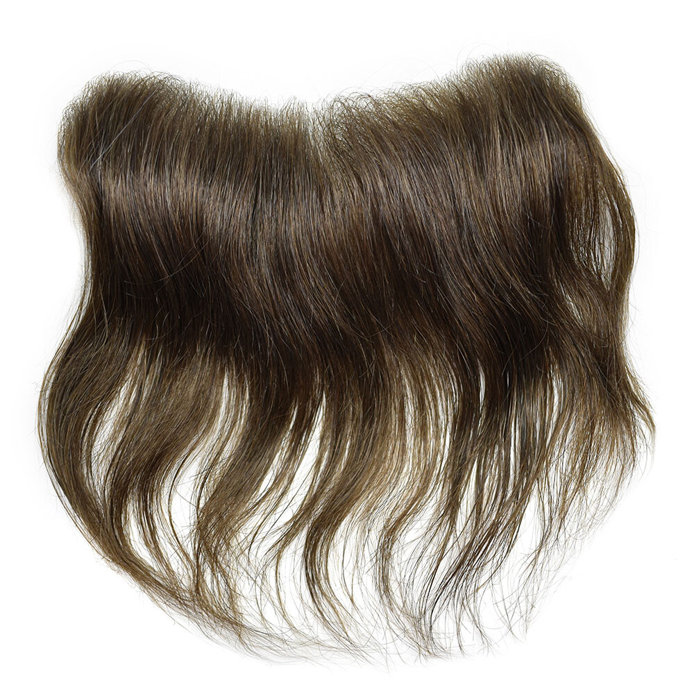 Human Hair Mens Frontal Lace Front Skin Hairpiece for Receding Hairline Natural