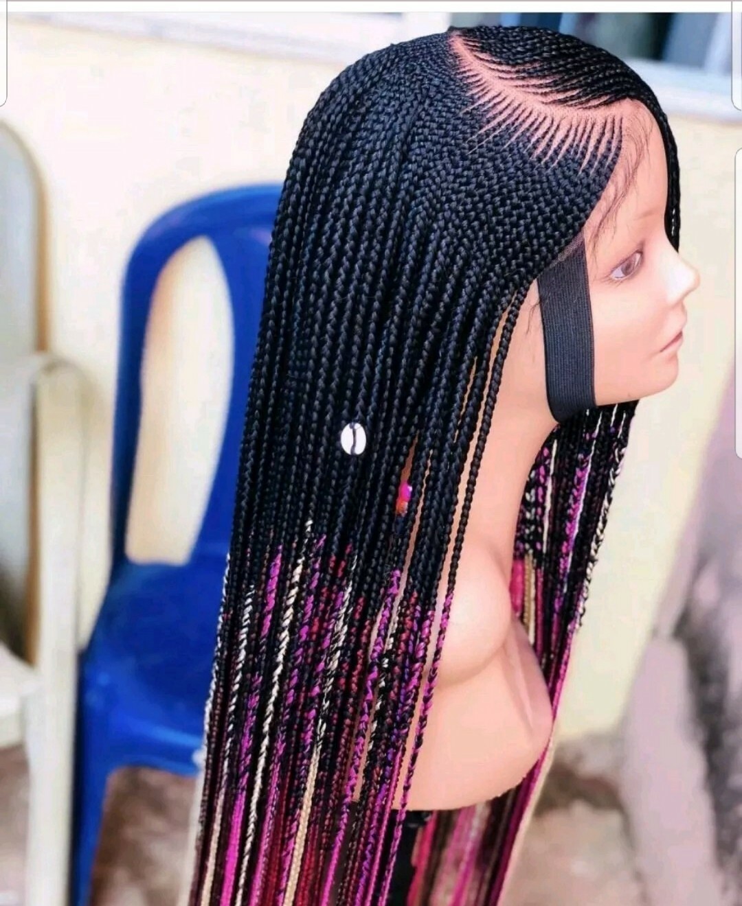 Braided wig:Handmade Cornrows & lemonade braids wigs,PRE-ORDER ONLY.2-3WEEKS.USA