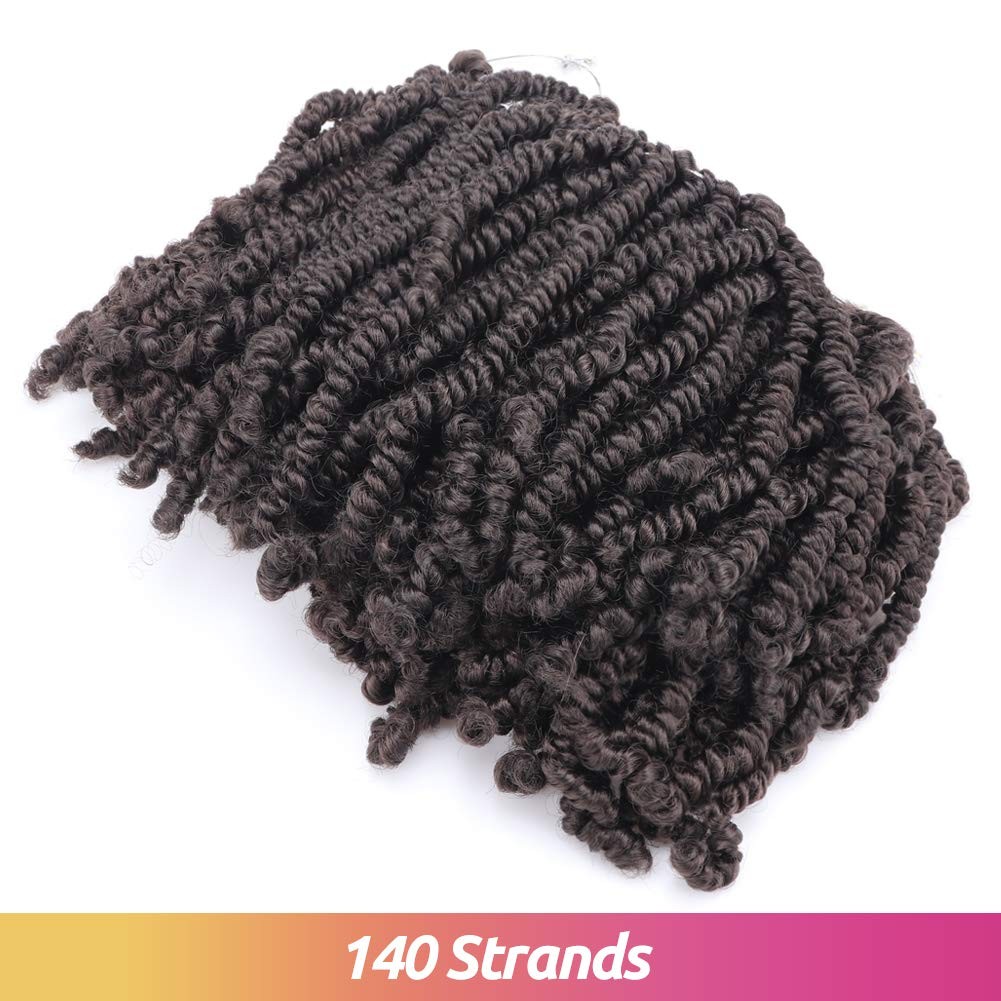 Toyotress Bob Spring Twist 6 Inch160 Strands Short Fluffy Twist Pre-Twisted