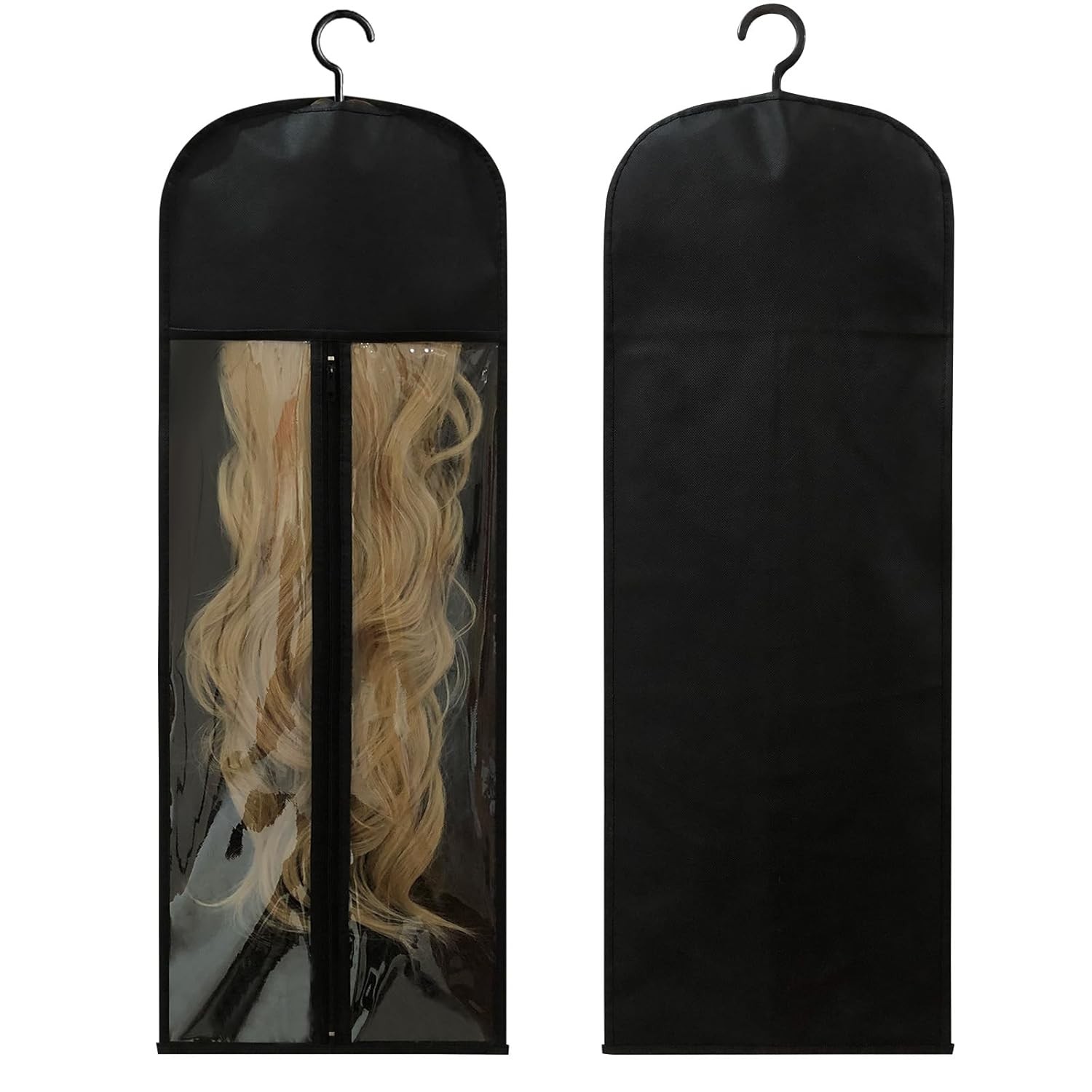 4Pcs Extra Long Wig Storage Bags with Hanger, Wig Storage for Multiple Wigs, …