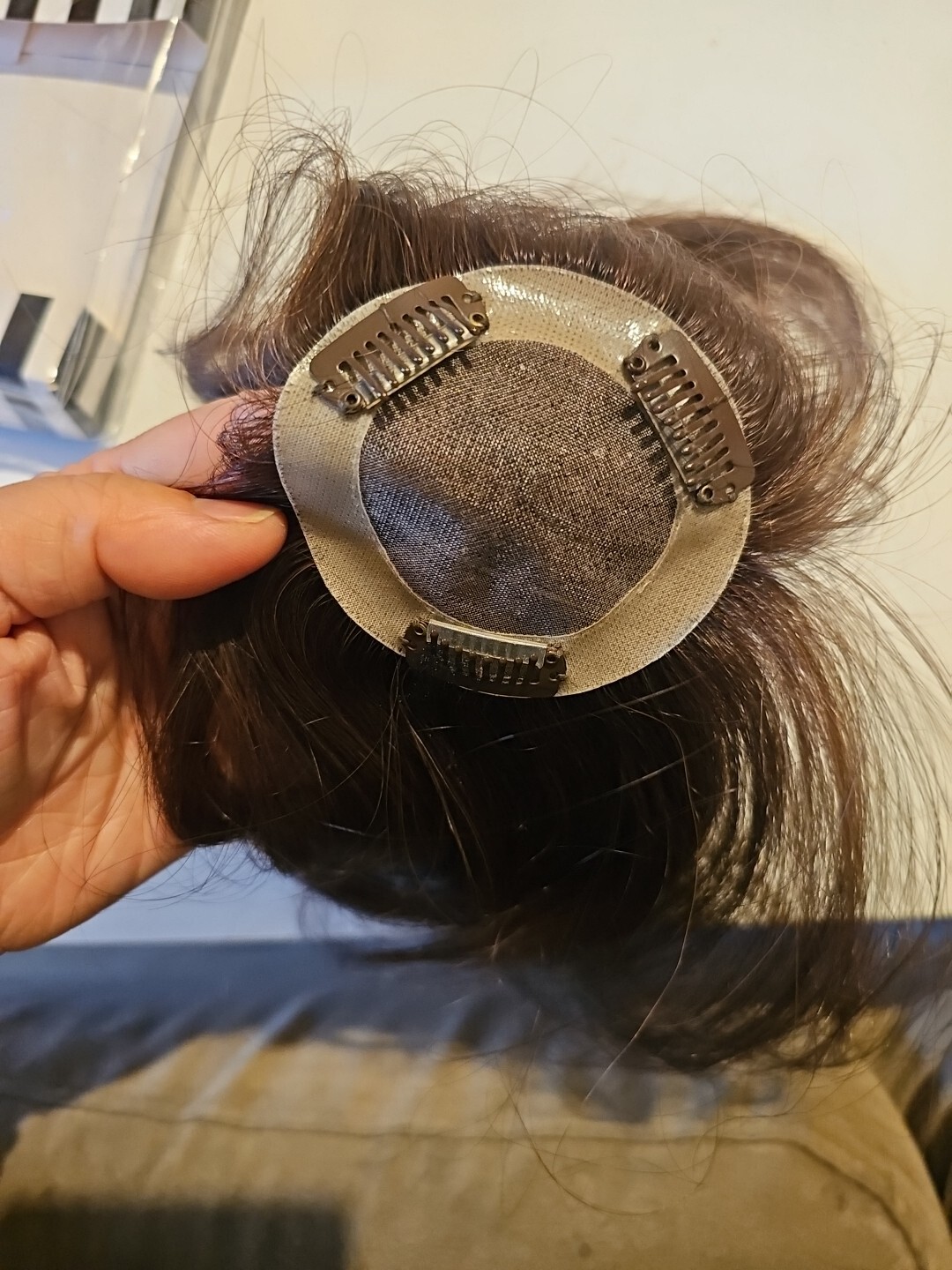 Tress Couture by Hotheads Clip on Volumizer Hair Extension 100% Remy Human Hair