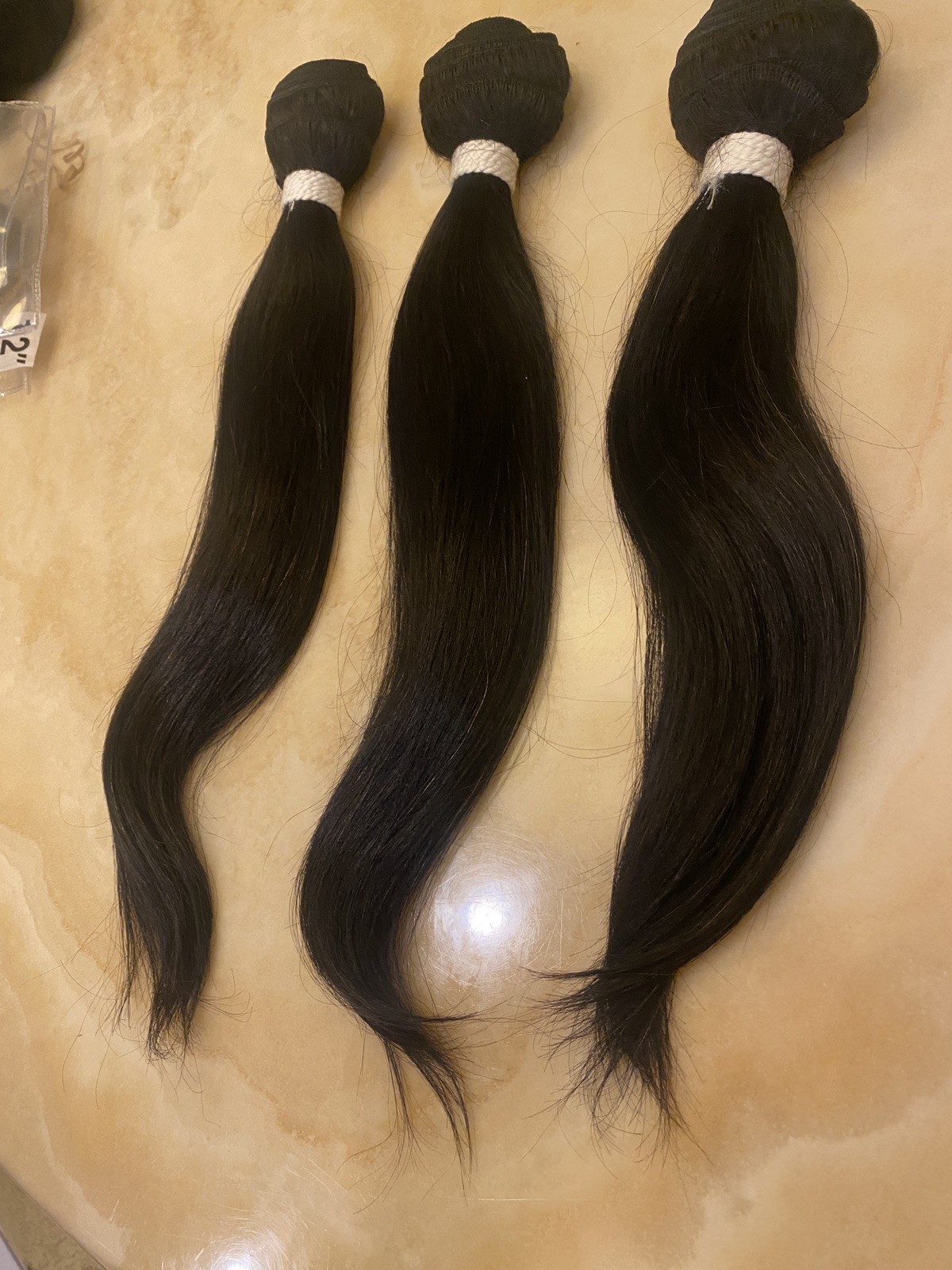 BRAZILIAN NATURAL UPROCESSED 100% HUMAN HAIR EXTENSION 3 BUNDLE “14,”16,”16 INCH