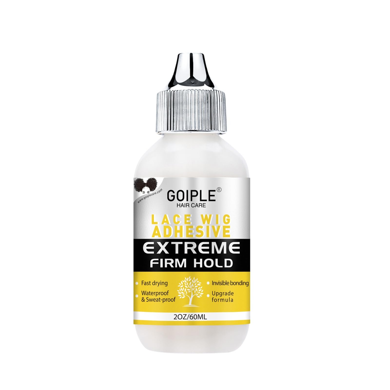 Goiple Waterproof Wig Glue – 2OZ (60ML) Fast Dry Lace Front Adhesive for Hair…