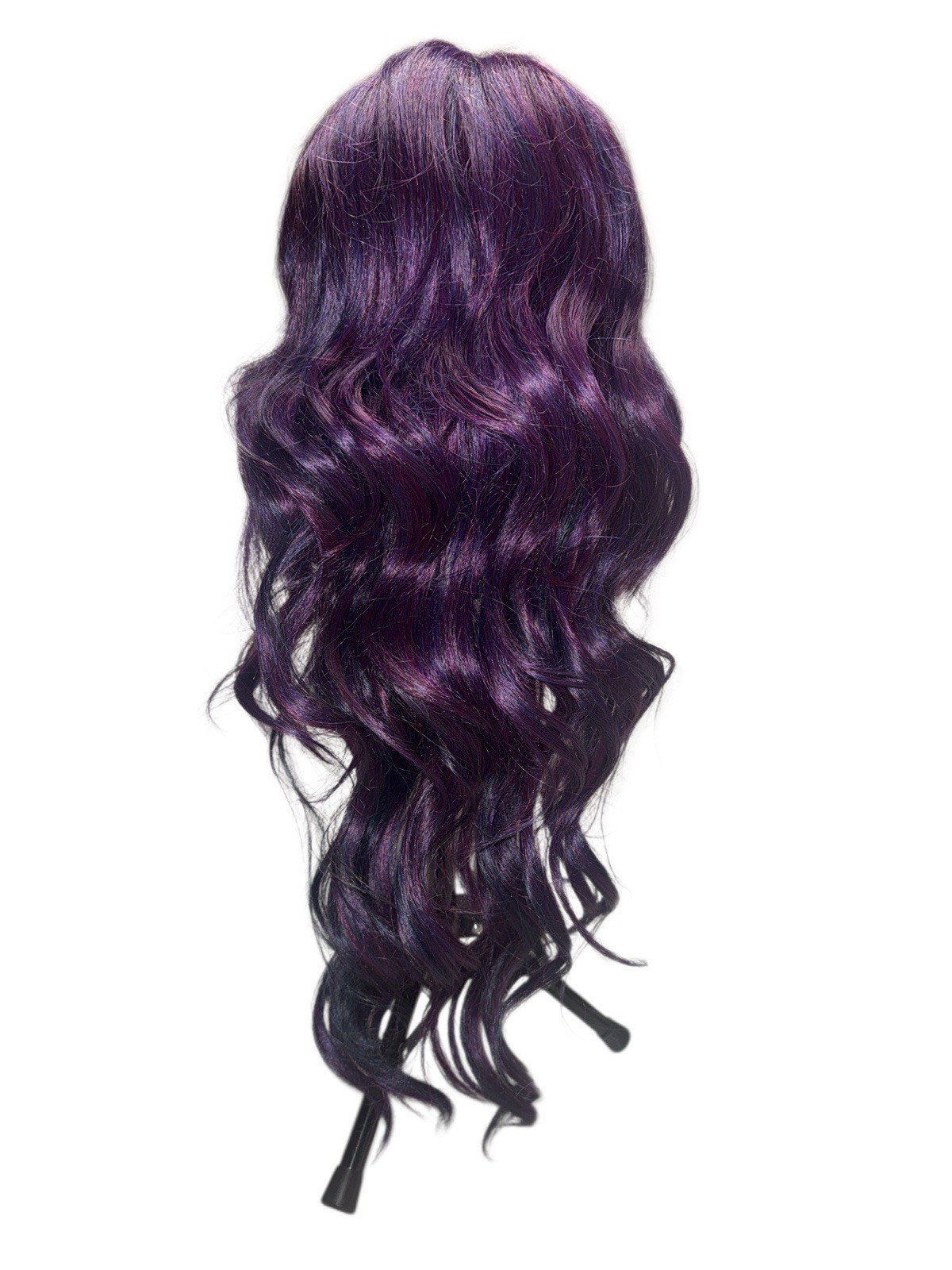 Violet Long Wavy Purple Synthetic Hair Wig Brand New