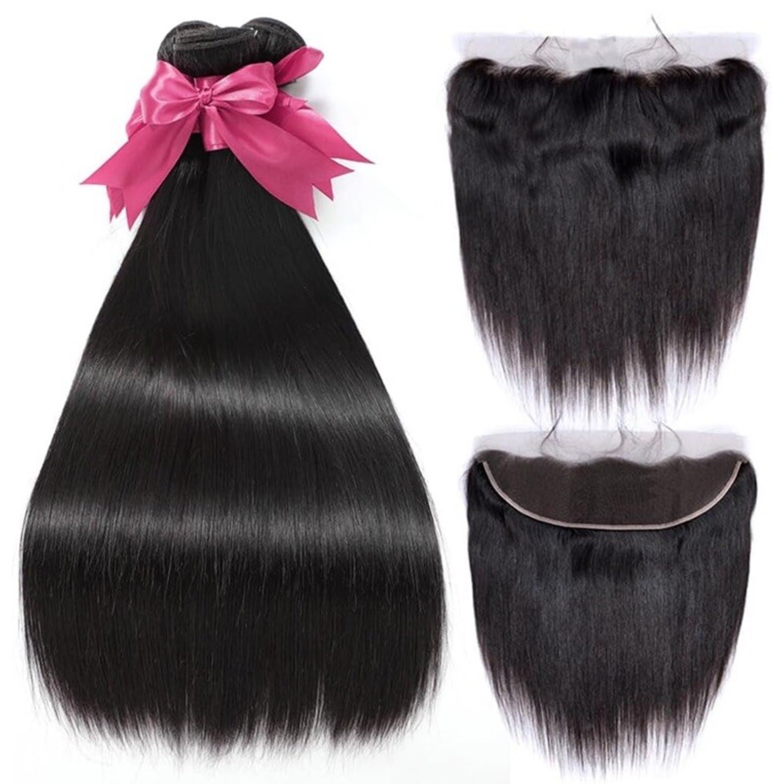 10A Human Hair 16 18 20 22 In Brazilian Virgin Human Hair Bundle With Frontal