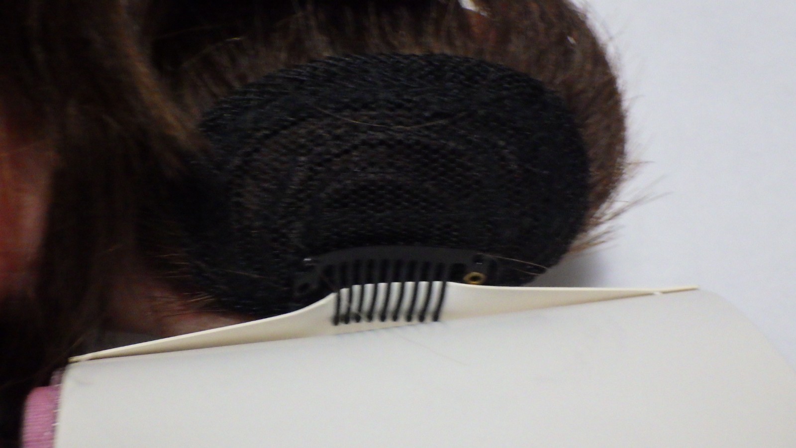 2 sets (only) of real hair fake bangs clip in easy New #4 brown