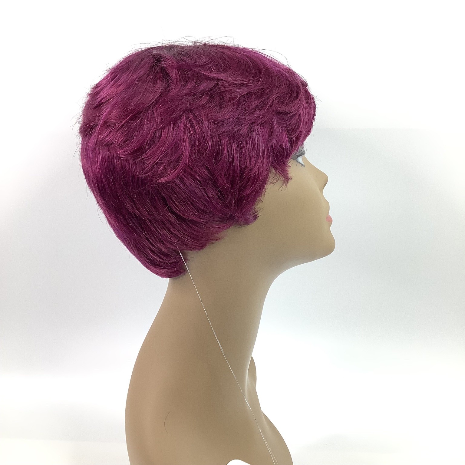 Outre DUBY WIG SASSY CUT 100% Human Hair Deep Violet Short Curly Pixie