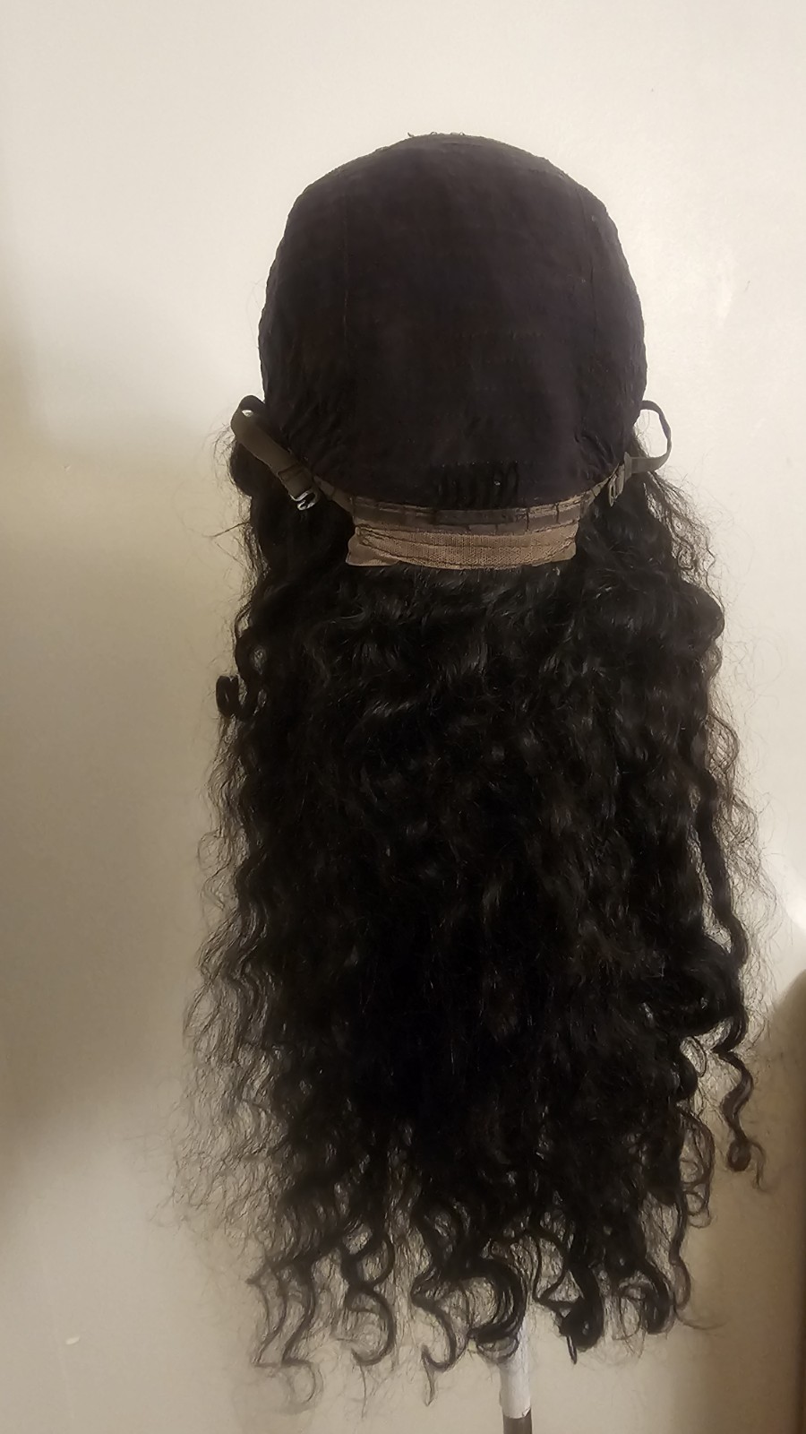 High Quality regular Top Black 26 to 28″ curly 100% Virgin Human Hair Lace Wig