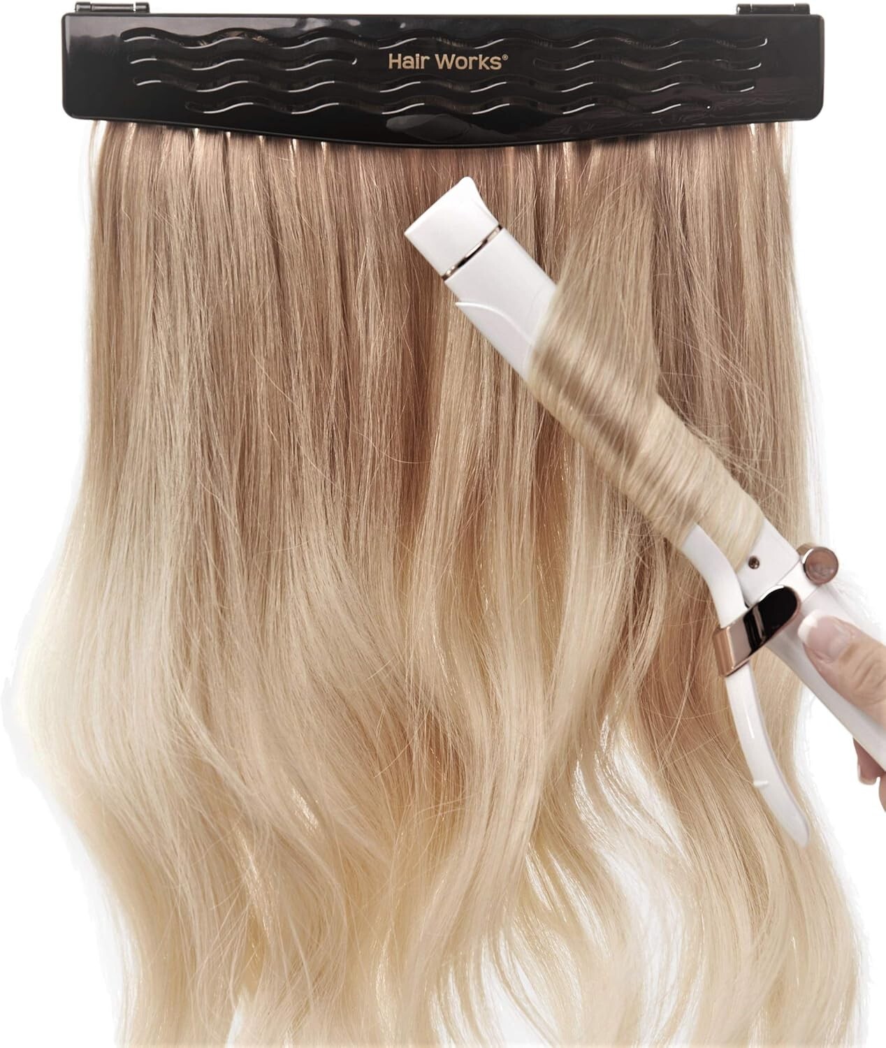 Hair Works 4-in-1 Hair Extension Style Caddy The Original Hair Extension Holder