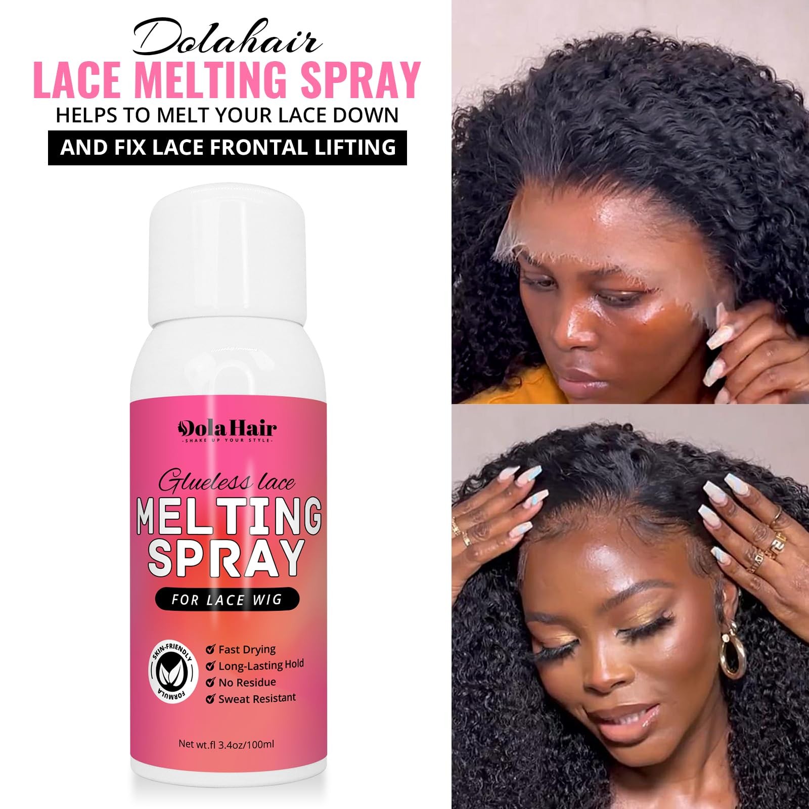 Lace Glue Kit – Complete Set with Lace Tint Mousse, Wig Installation & Meltin…