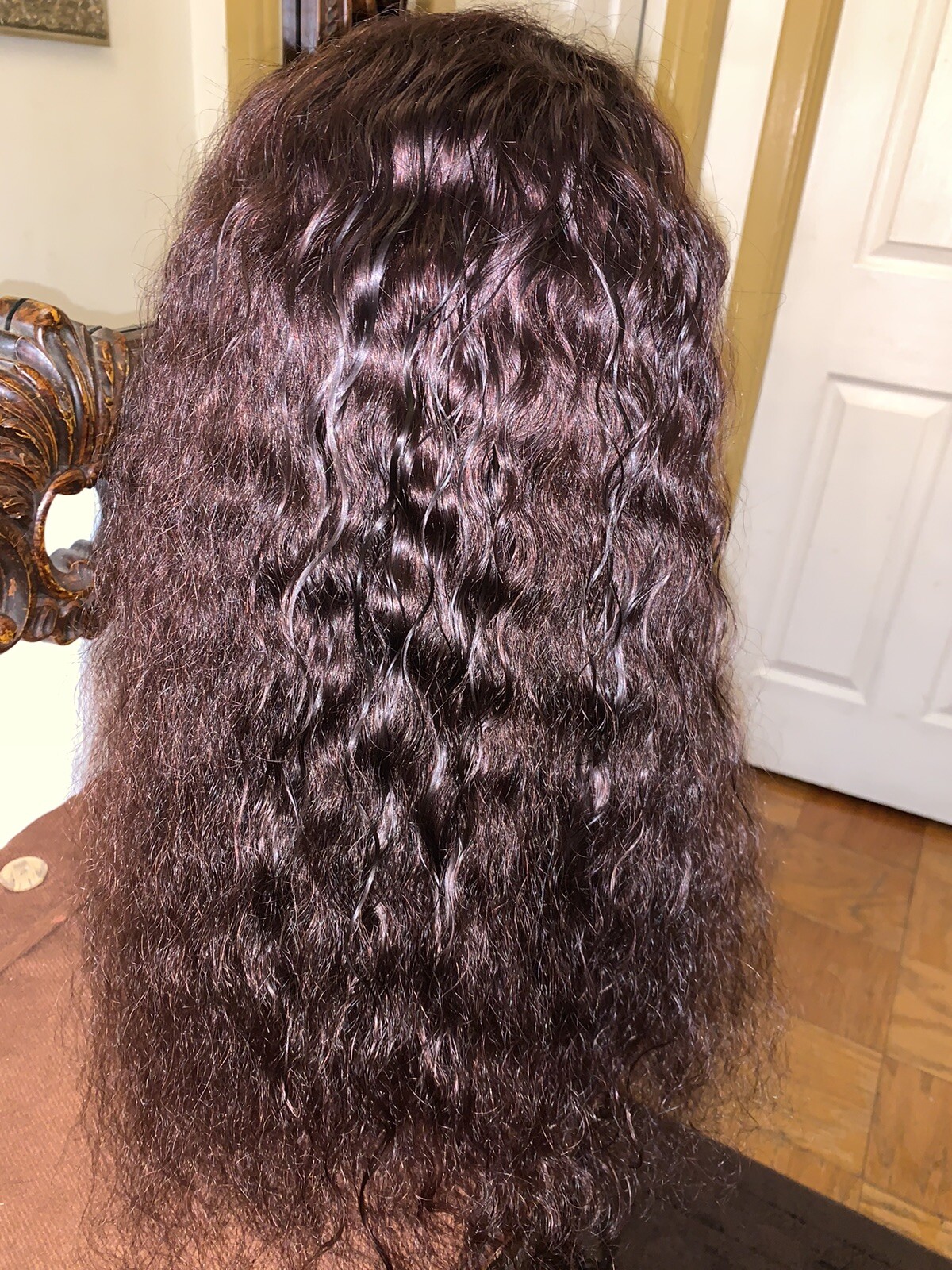 Brown Lace Front Wig for Women Human Hair Wig Chocolate Brown Bleached knots