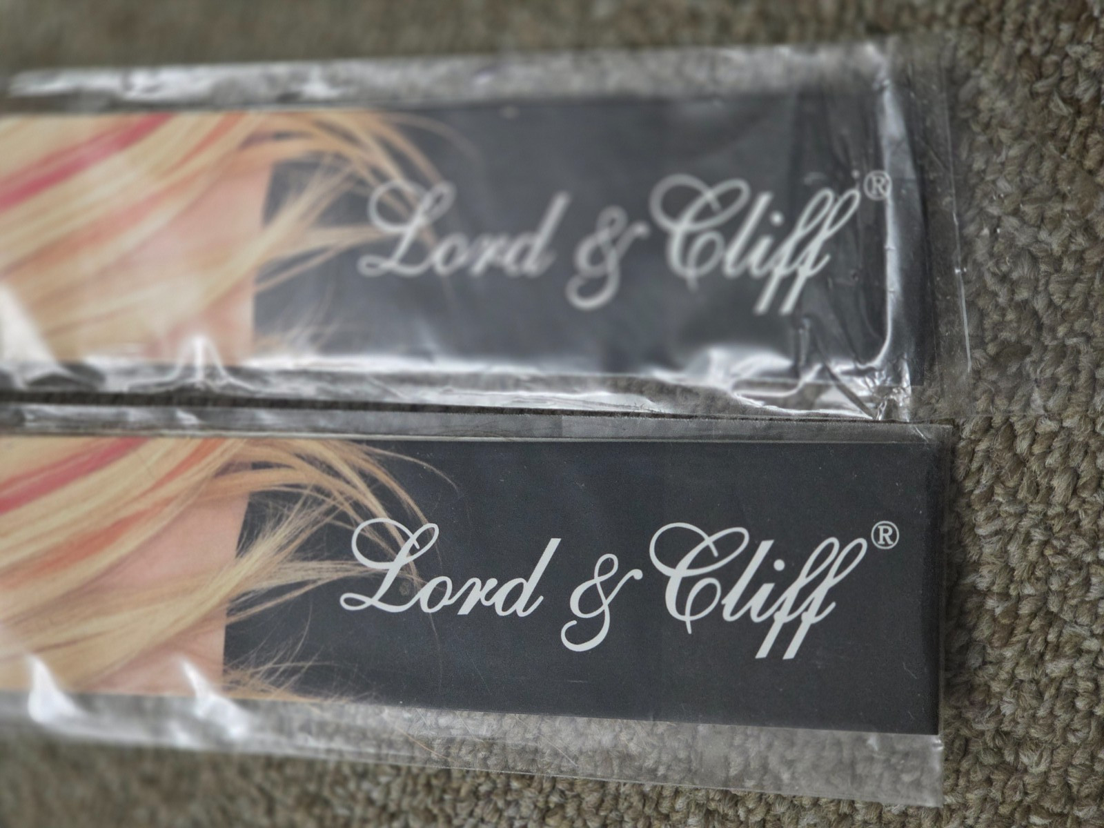 LORD & CLIFF # 6 Highlight Clip-In 100% Human Hair 18″ Med. Chestnut Brown 2 pcs
