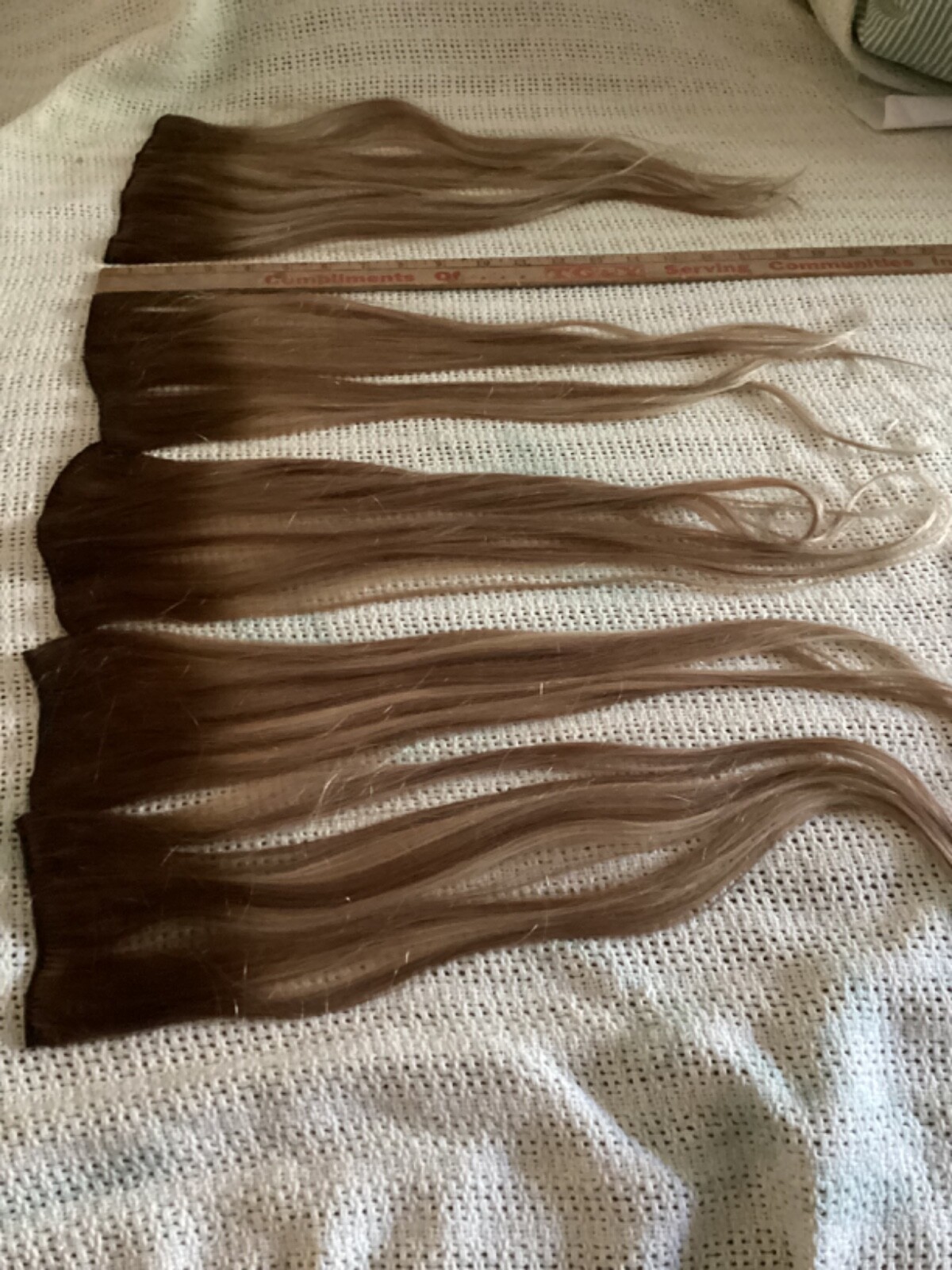 Easyouth Ombre Clip in Human Hair, 20 Inch, 5 Pieces, 70 grams, Brown to Blonde