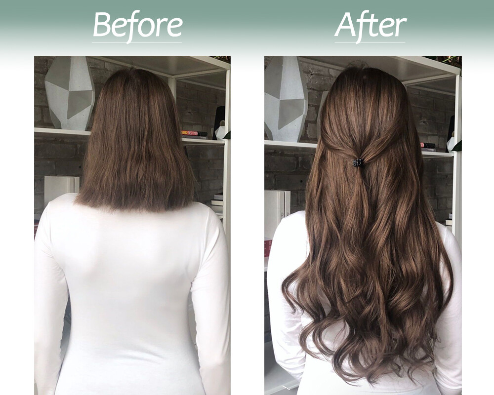 Thick Curly Wavy 100% Human Remy Halos Secret Invisible Wire Hair Extensions