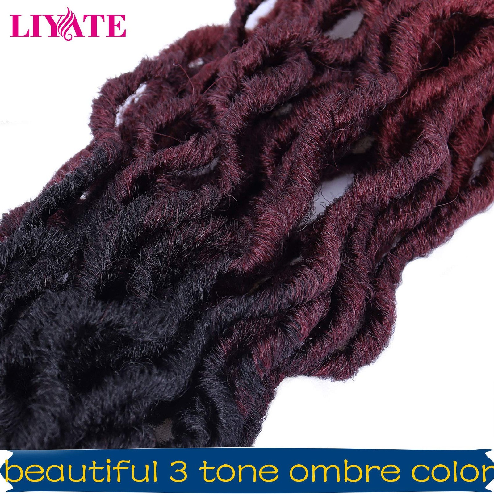 14 Inch Goddess Faux locs Crochet Hair 6 Packs/Lot Soft Gypsy Locs Wavy Croch…