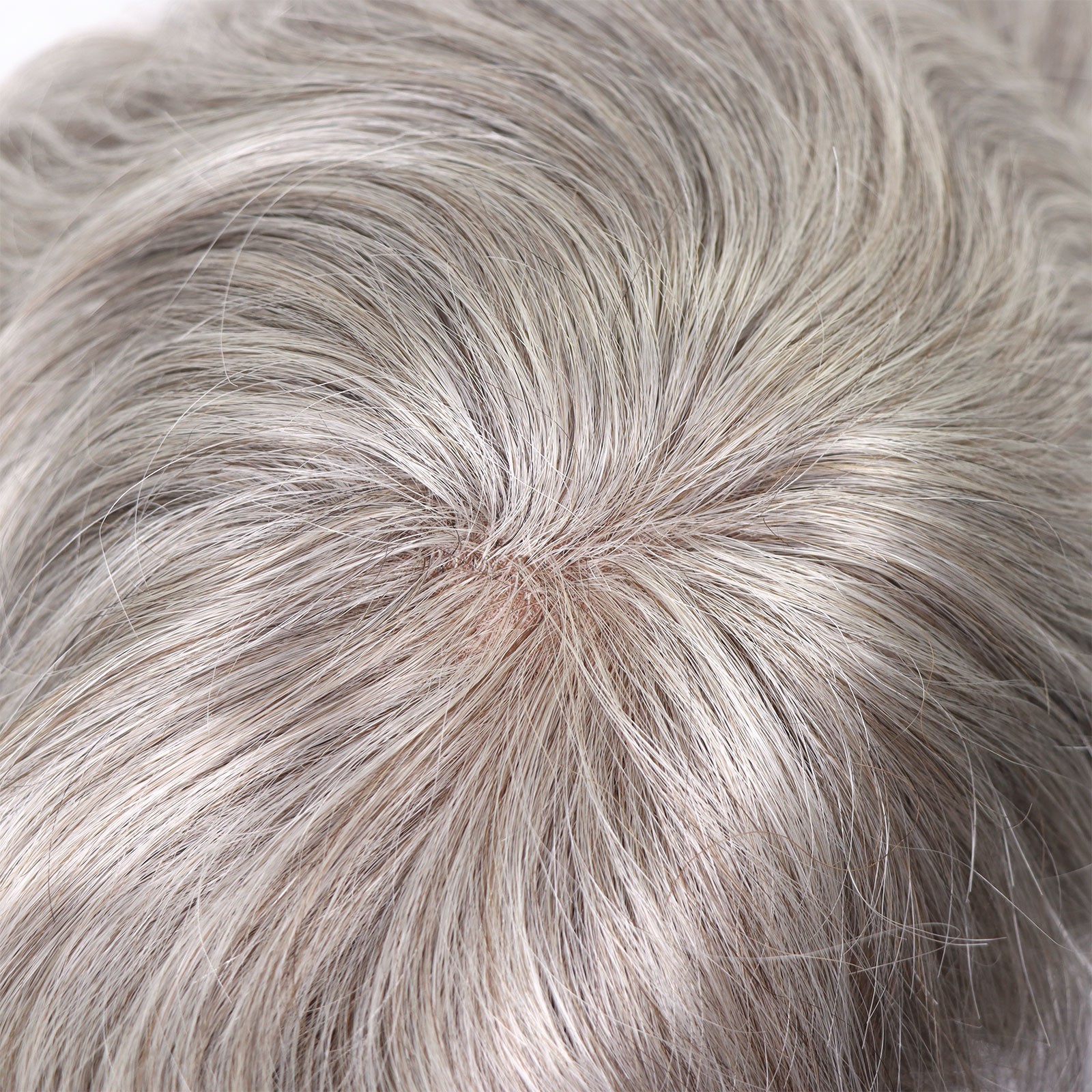 Men 100% Human Hair Toupee Replacement Hairpiece #580 Poly and Mono Base