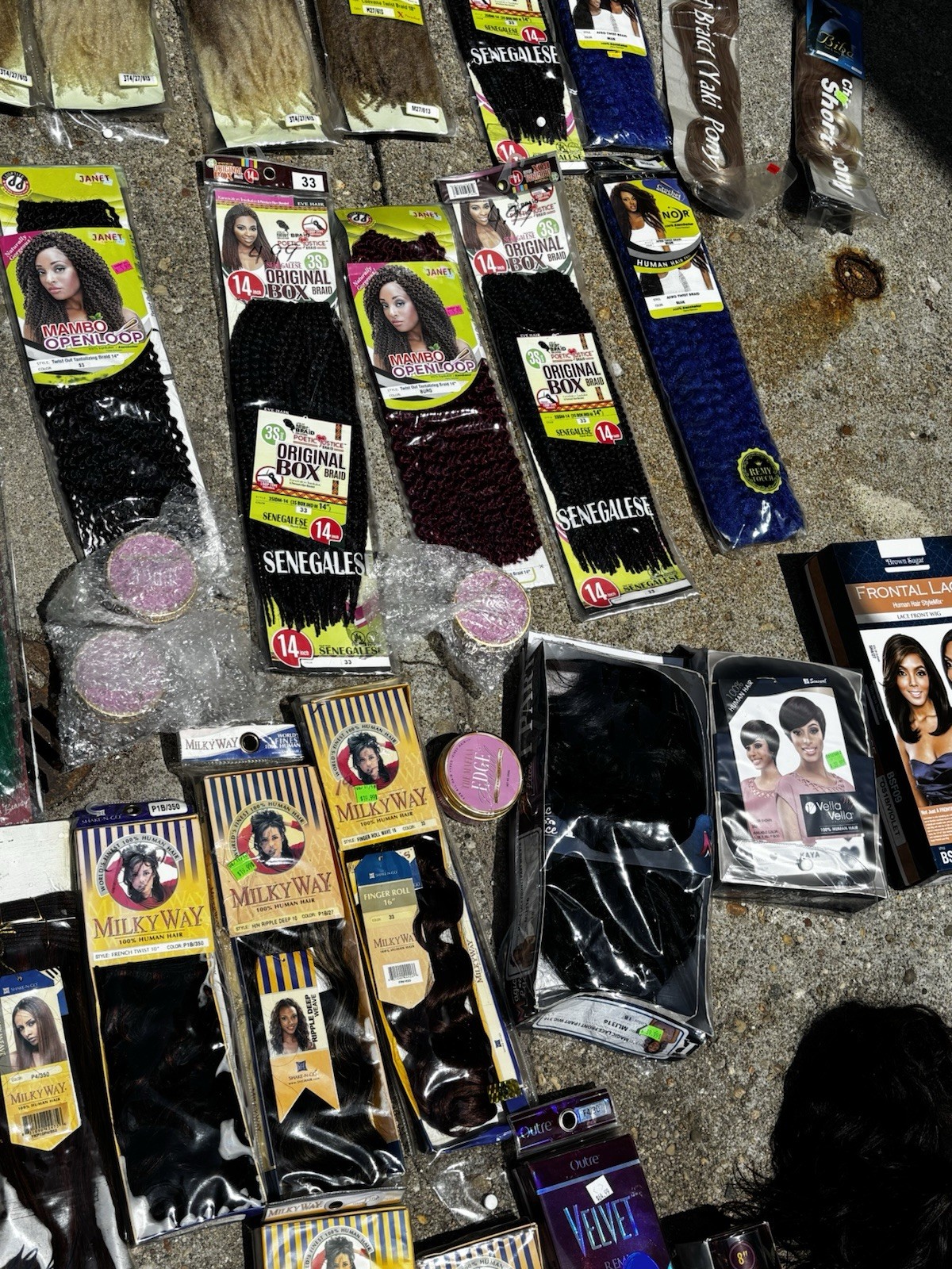 MilkyWay Human Hair Braiding Extensions , Braid hair , Straight hair, hair bin