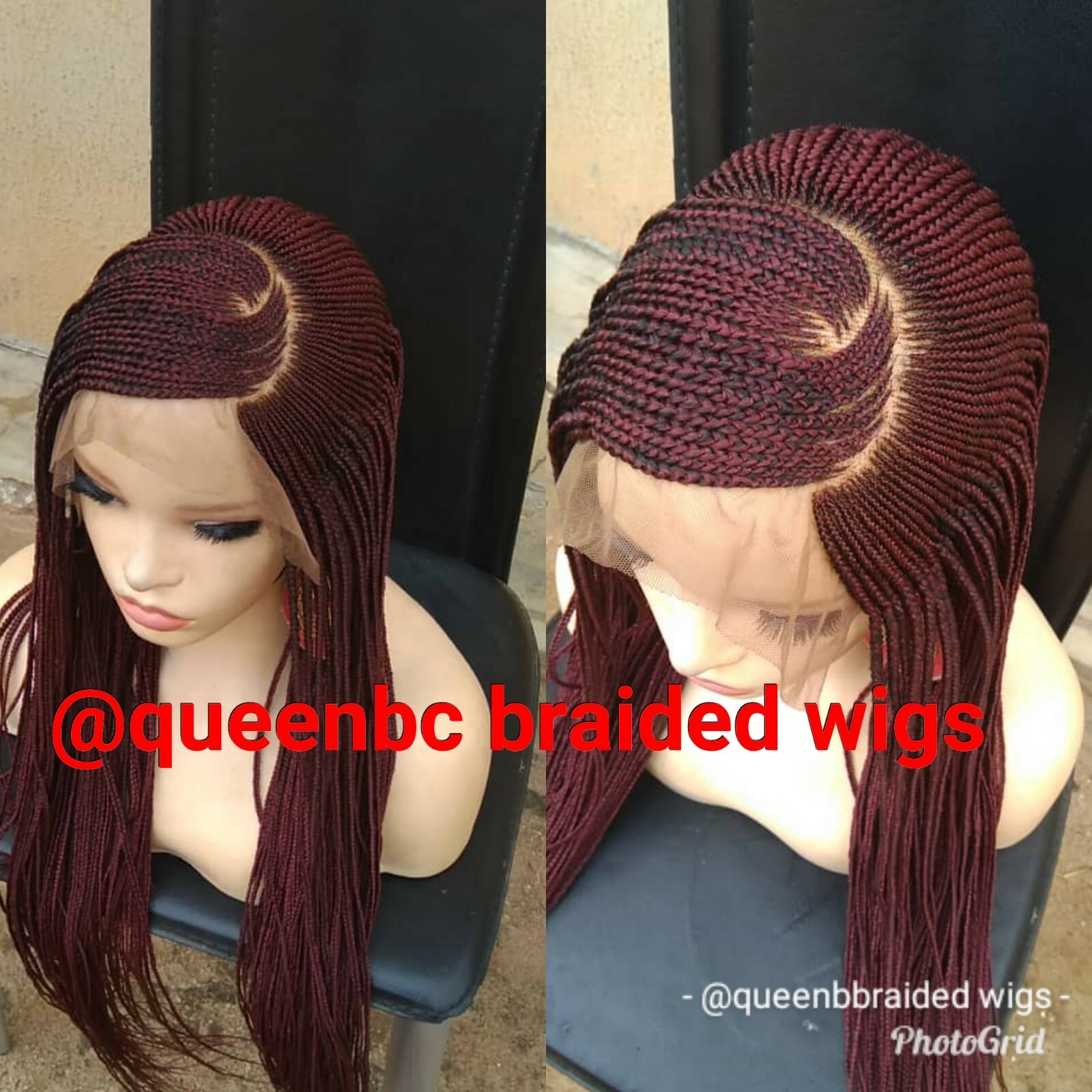 Braided wig:Handmade Braids Cornrows wig,PRE-ORDER ONLY.2-3WEEKS. Location USA