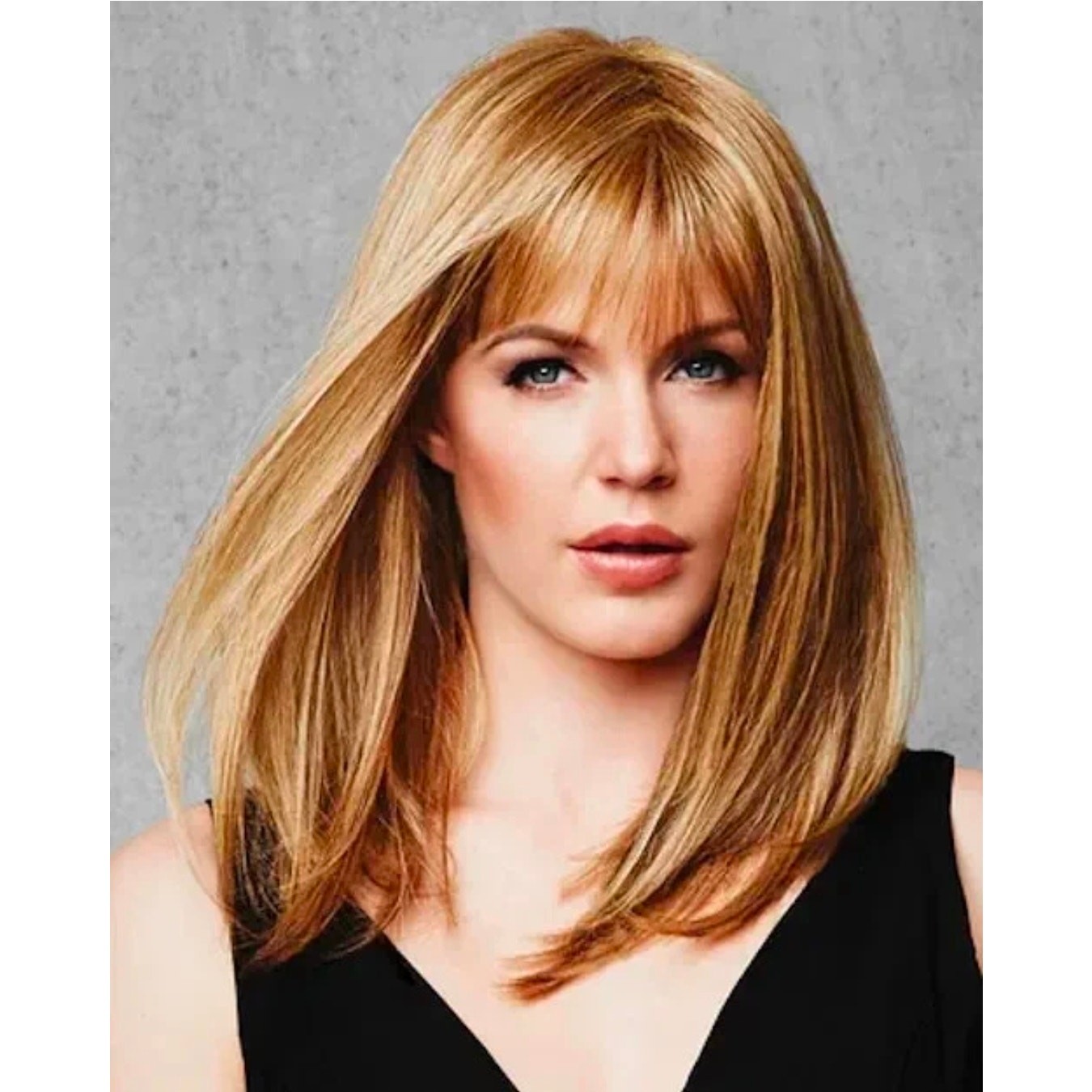 HairUWear Long & Straight Wig R3025S+ Glazed Cinnamon Medium Red Ginger Average