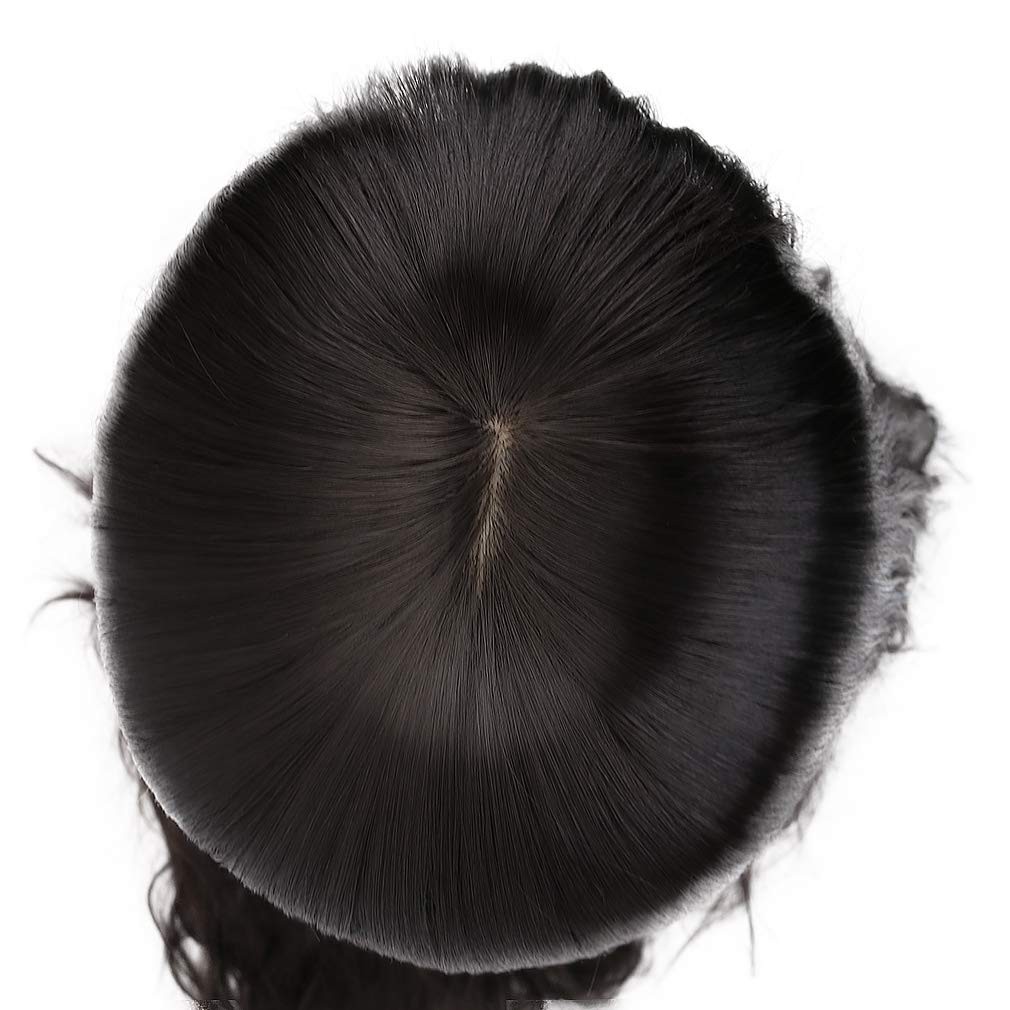 Long Black Synthetic Wig with Bangs – Natural Long Wavy Cosply Wigs for Women…
