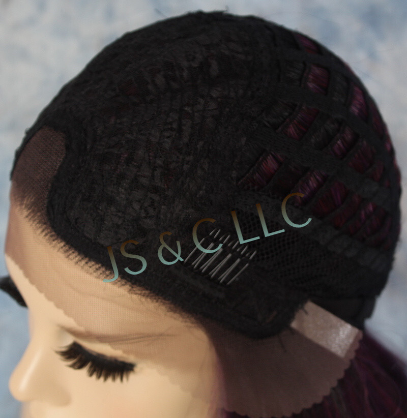 Long Straight Human Hair Blend Mono Top Lace Front Wig Sangaria WBDL
