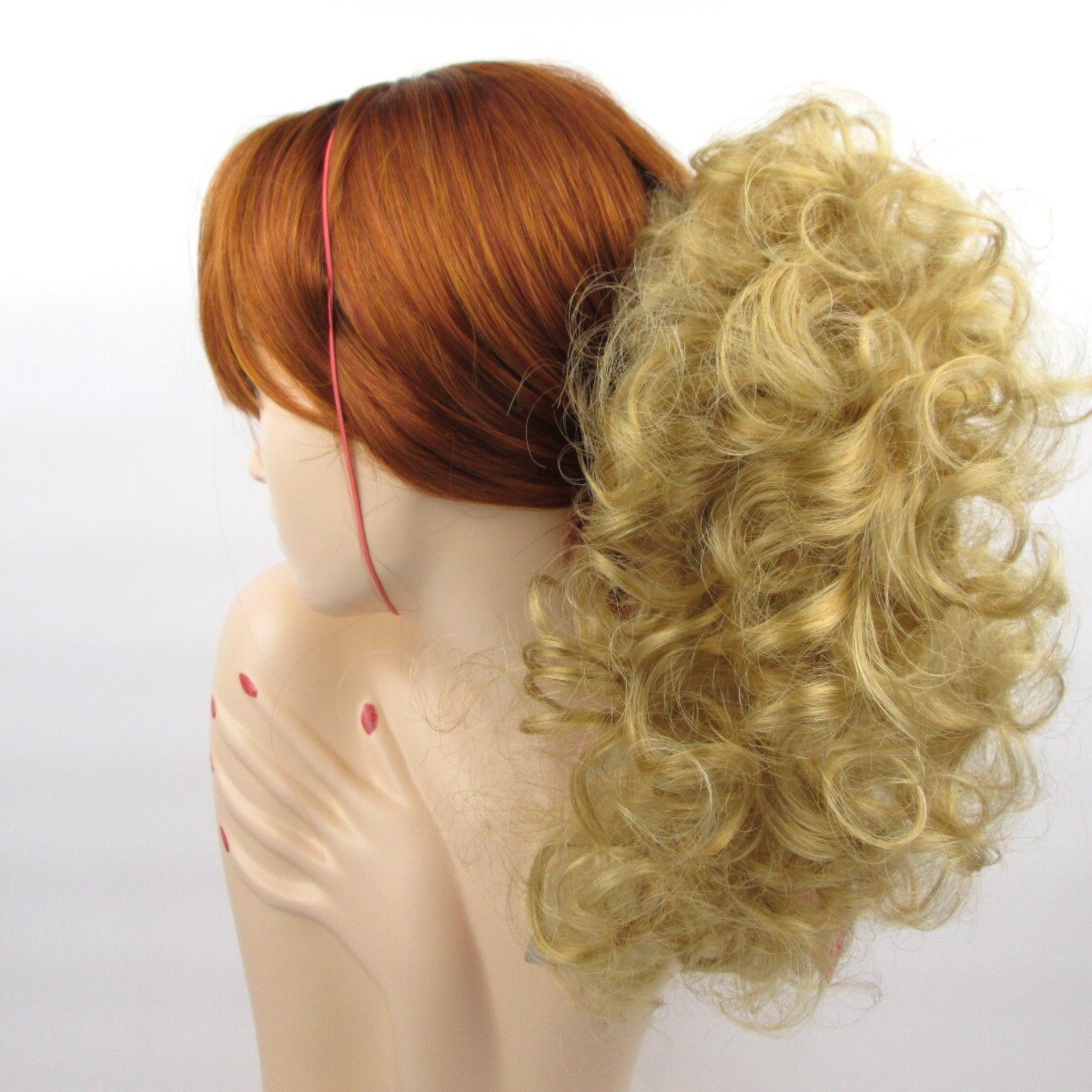 12″ LONG LOOSE NATURAL CURLS CURLY HAIR PONYTAIL HAIRPIECE BANANA CLIP JOY