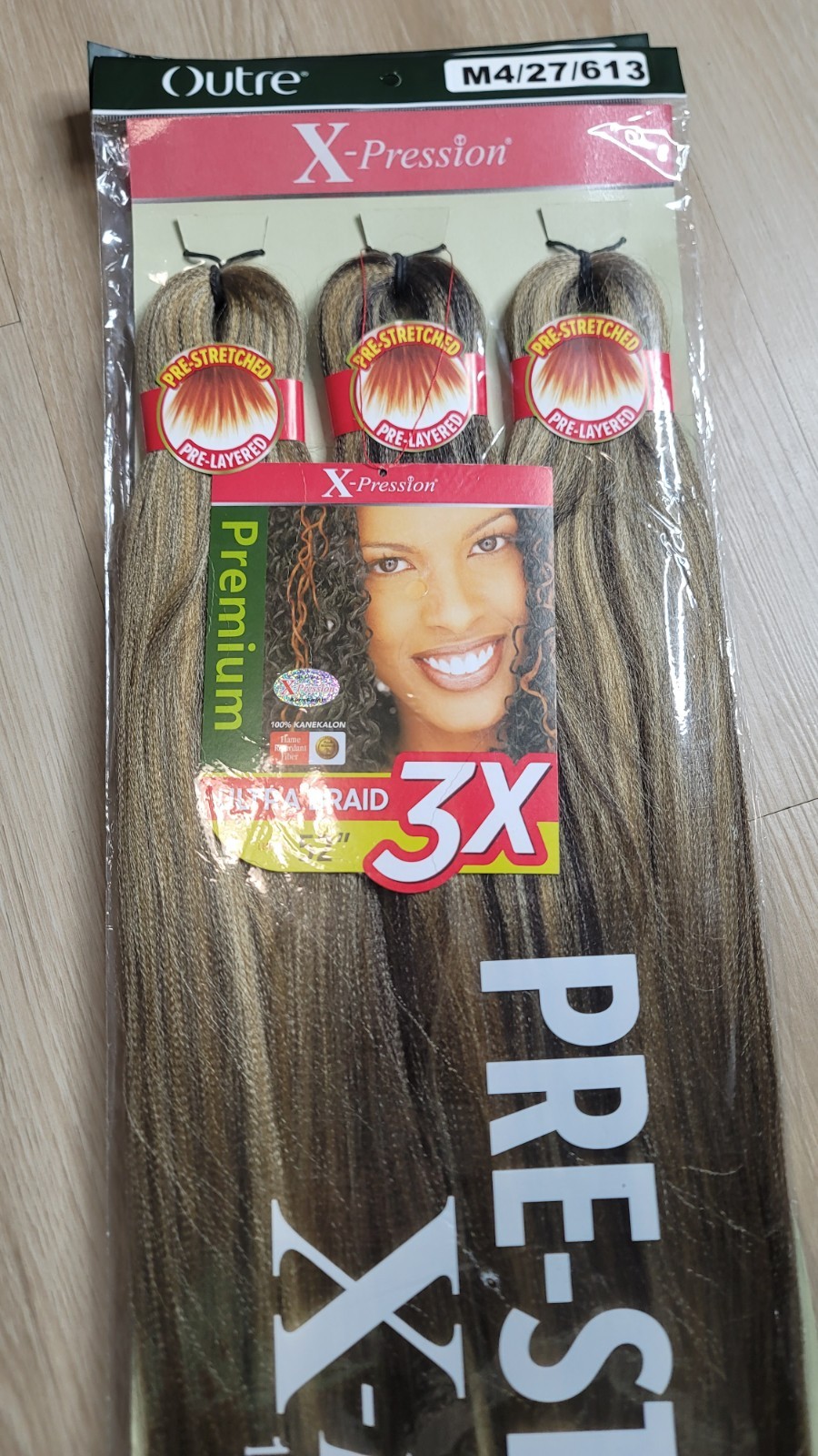 3 Pack Pre Stretched Braiding Hair 9X 52″ COLOR M2/27/613 X-Pression Outre