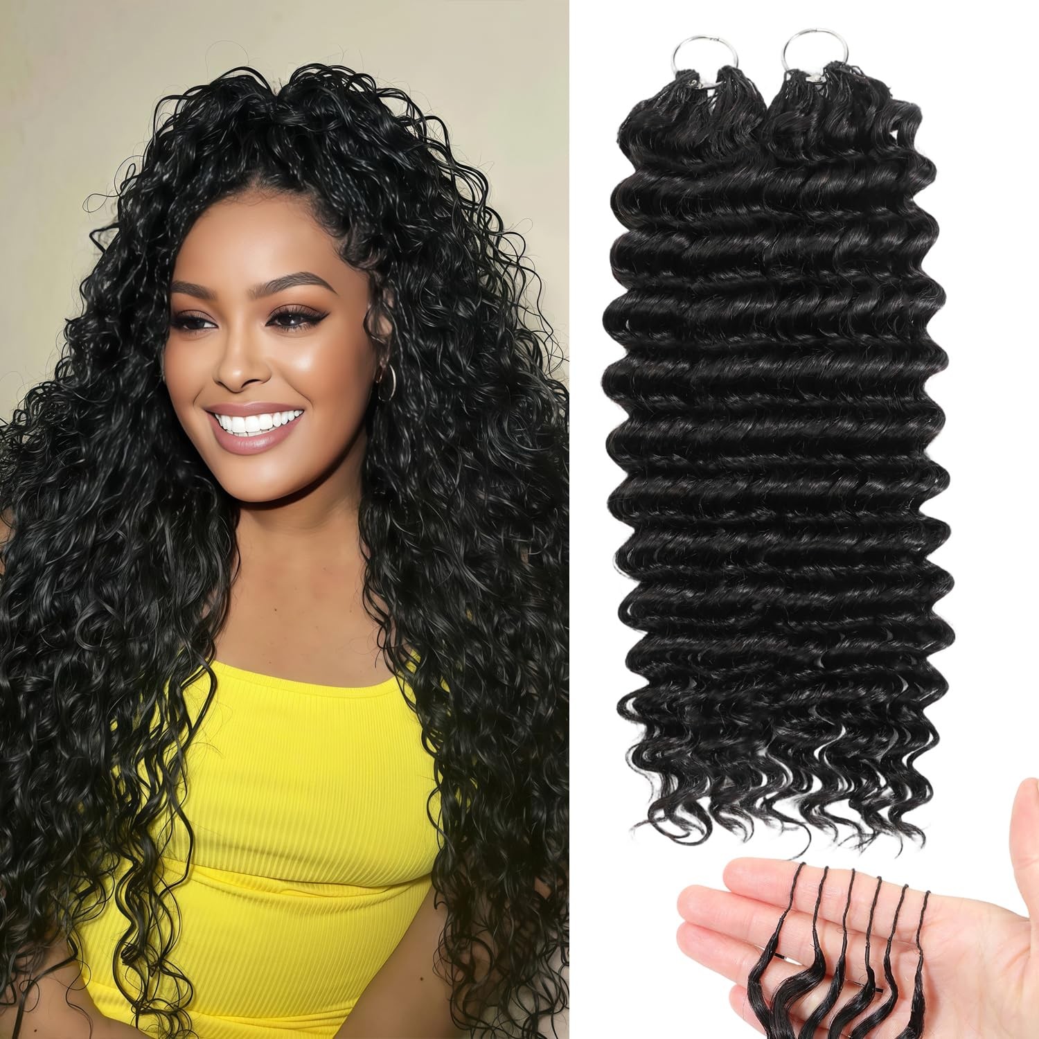 Miracle Knots Crochet Hair for Black Women 2 Packs 20 Inch 70g Pre-Separated …