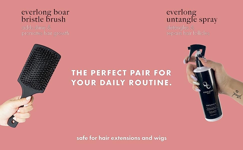 Everlong Untangle Spray, Hair Extension Detangling, Revive, Shine Spray