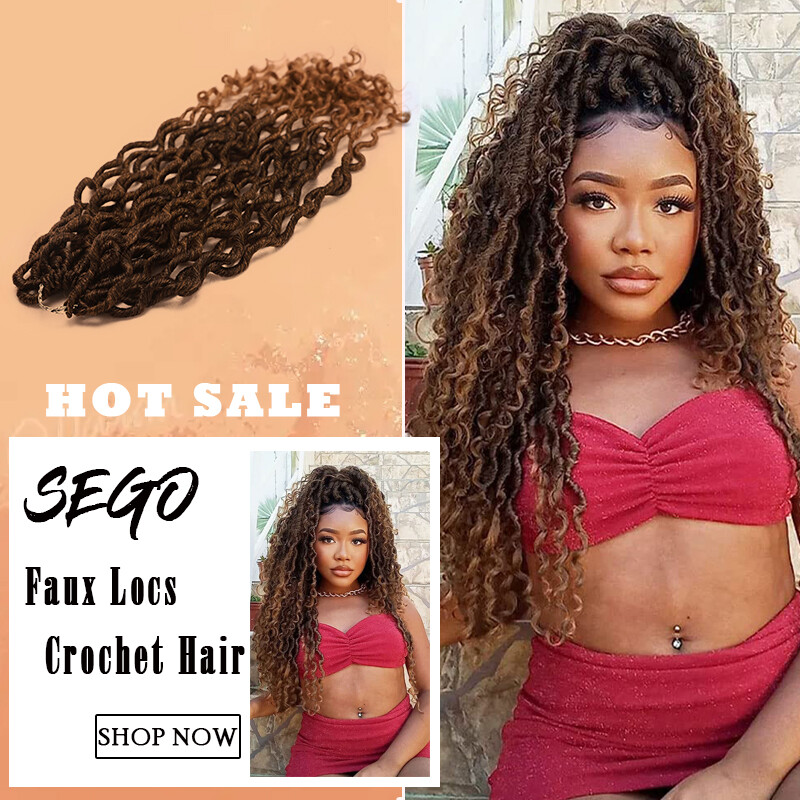 Soft Faux Locs 16-36″ 120 Strands Super Long Goddess Locs Crochet Hair Natural