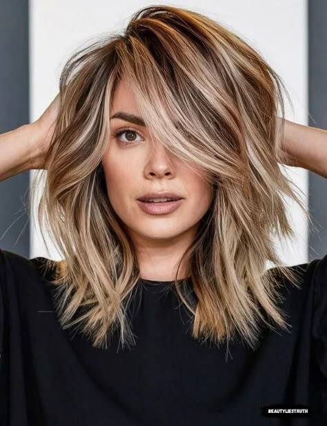 Highlights Ash Brown Ash Blond Short Wave 13×4 Lace Front Remy Human Hair Wigs