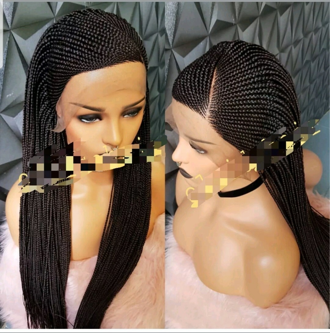 Braided wig: Handmade Braids Cornrows wig,PRE-ORDER ONLY.2-3WEEKS. Location USA