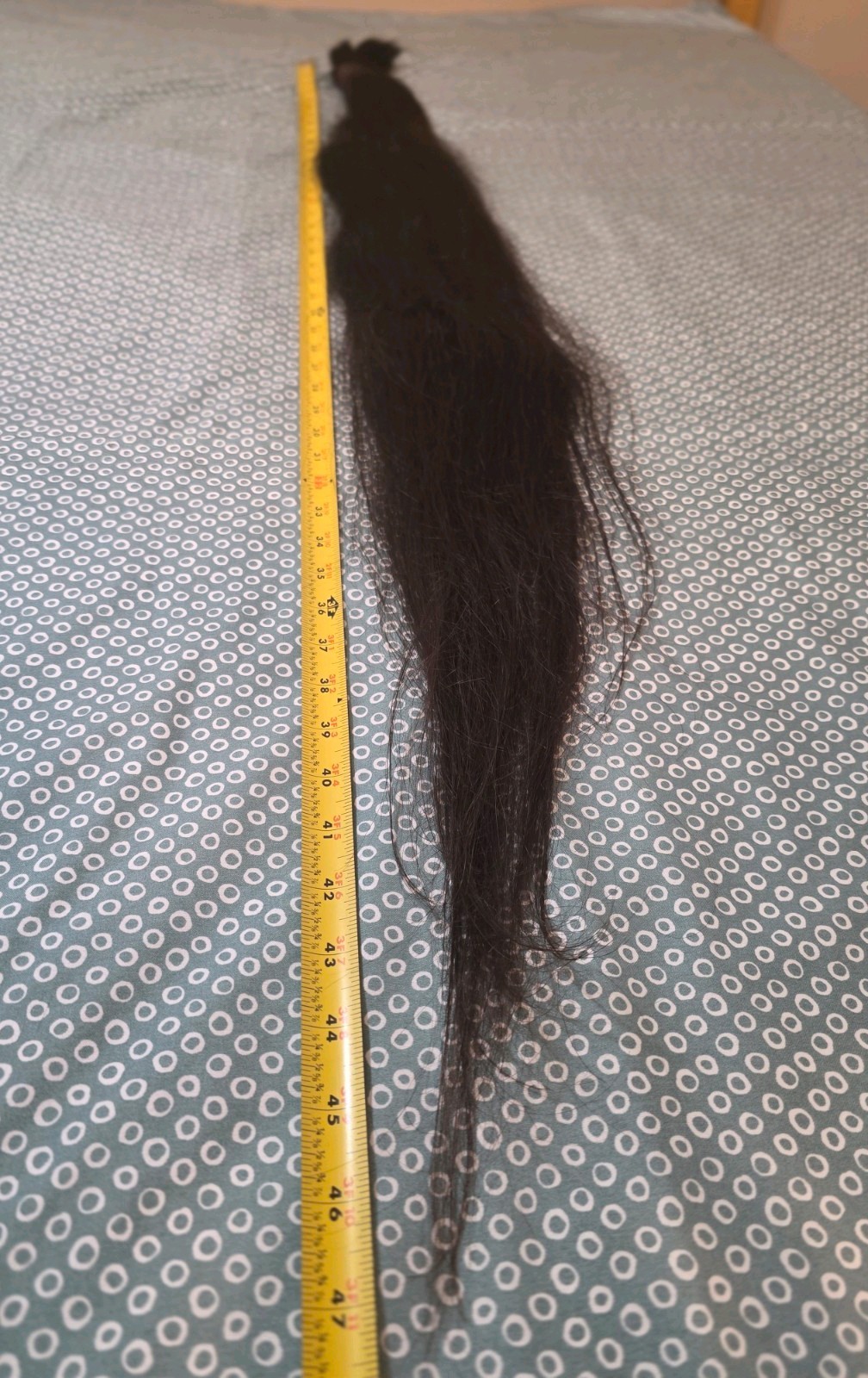 Human Hair Thick Silky Straight Dark Brown high Quality 47 inches 231.6 grams