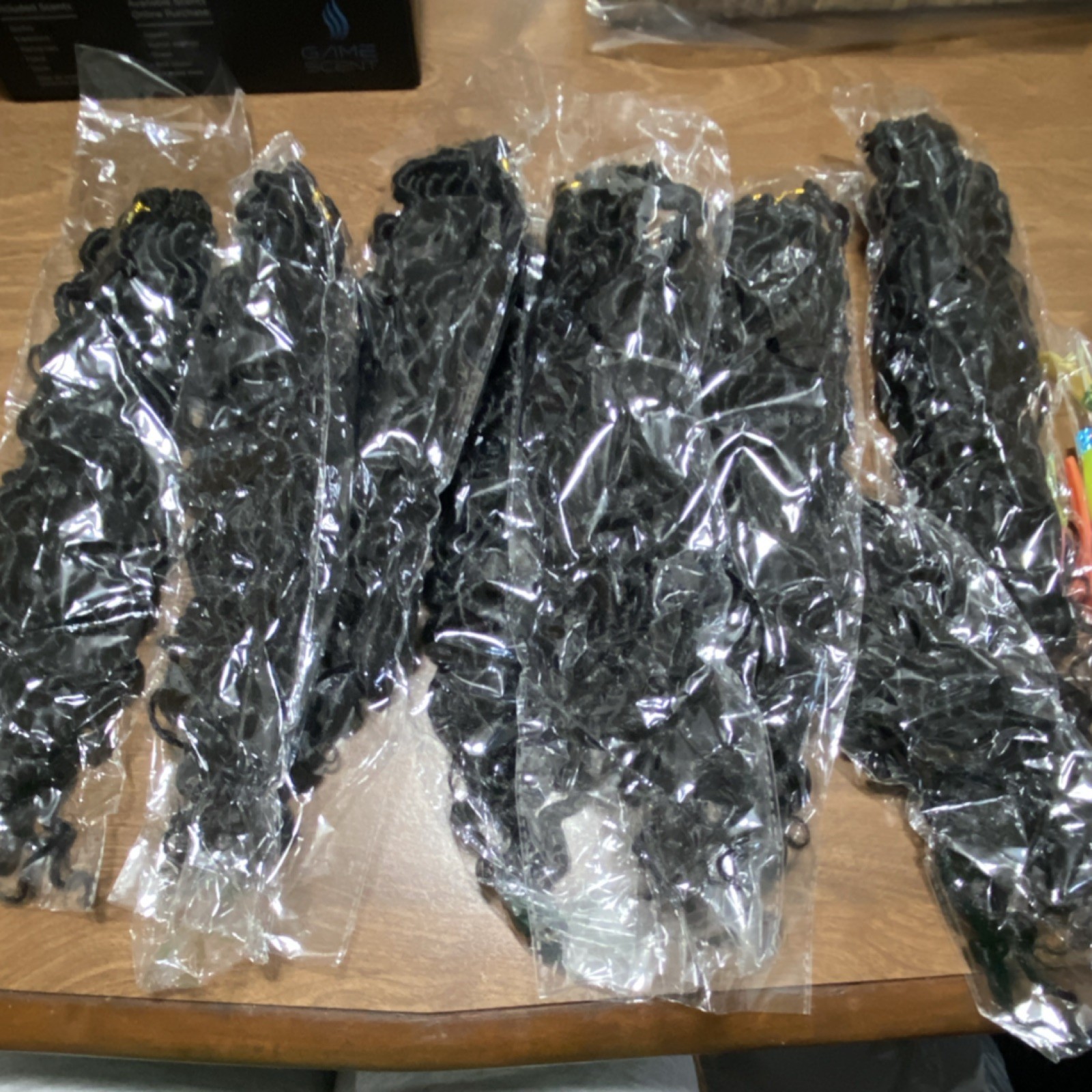 Black Curly Synthetic Crochet Loc Extensions 21-30 in with Crochet 8 Packs