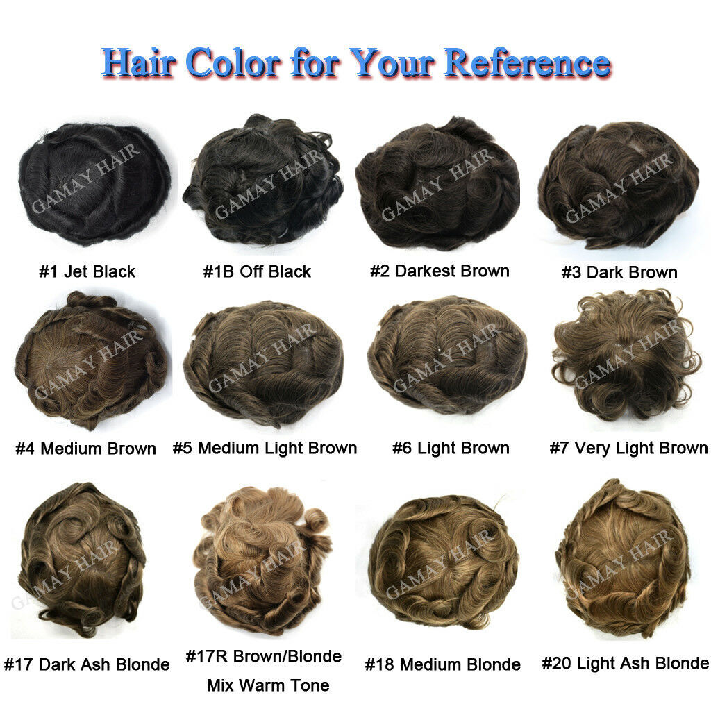 Mens Toupee Human Hair System Replacement Injected Poly Skin Pu Unit Wig for Men