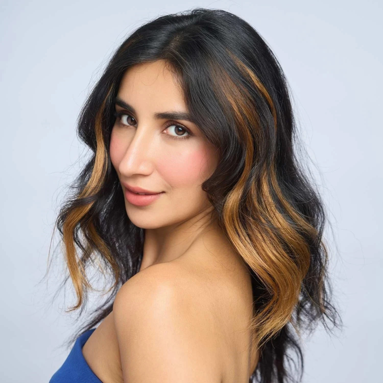 Nish Hair Caramel Highlights – Set of 2-14 Inch – 100% Human Hai & Easy to Wear