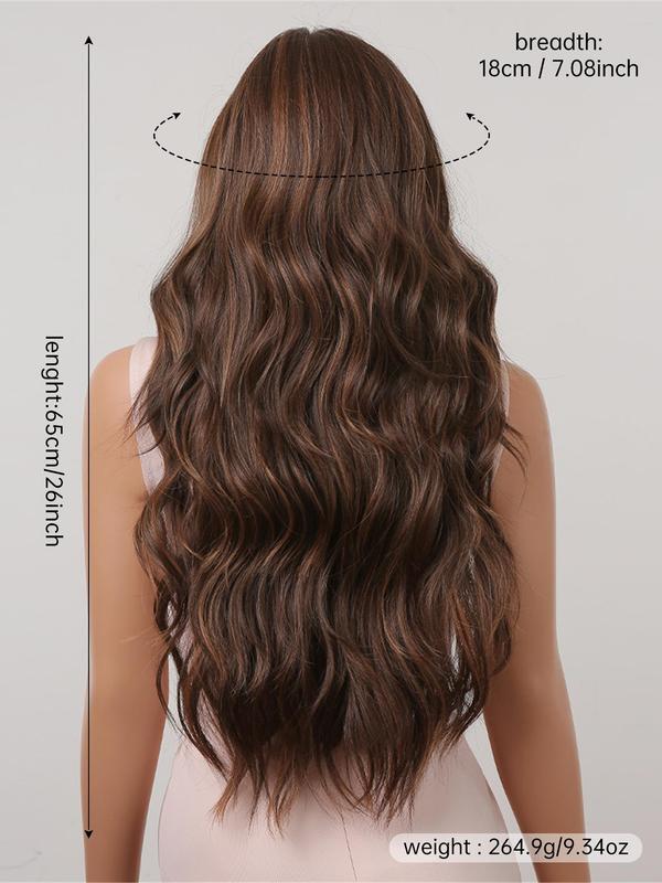 Long Curly Wavy Wigs for Women,26 Inch Natural Gorgeous Easy To Wear Fluffy Wigs