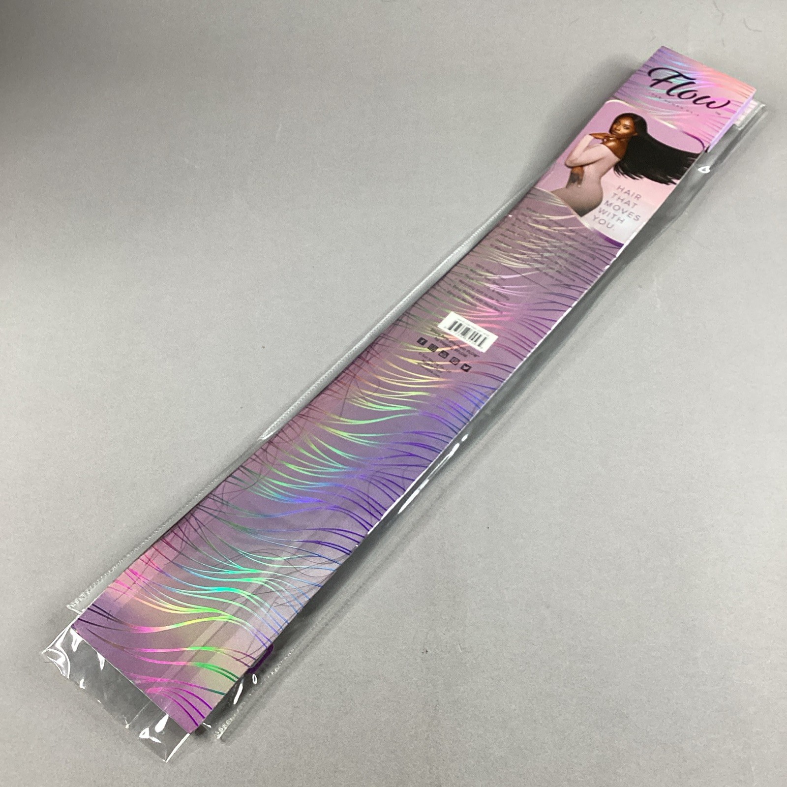 20″ Flow #1B Off Black Yaki Straight 100% Human Hair Extensions