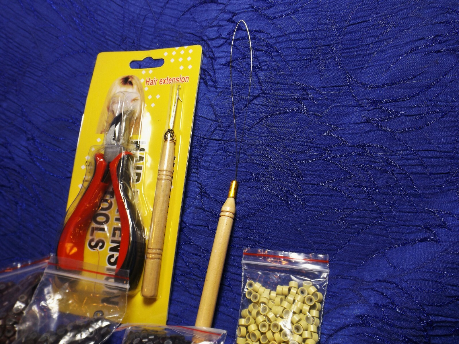 Hair Extension Tools Kit – Pliers – Pulling Hook – Bead Device Tool Kits