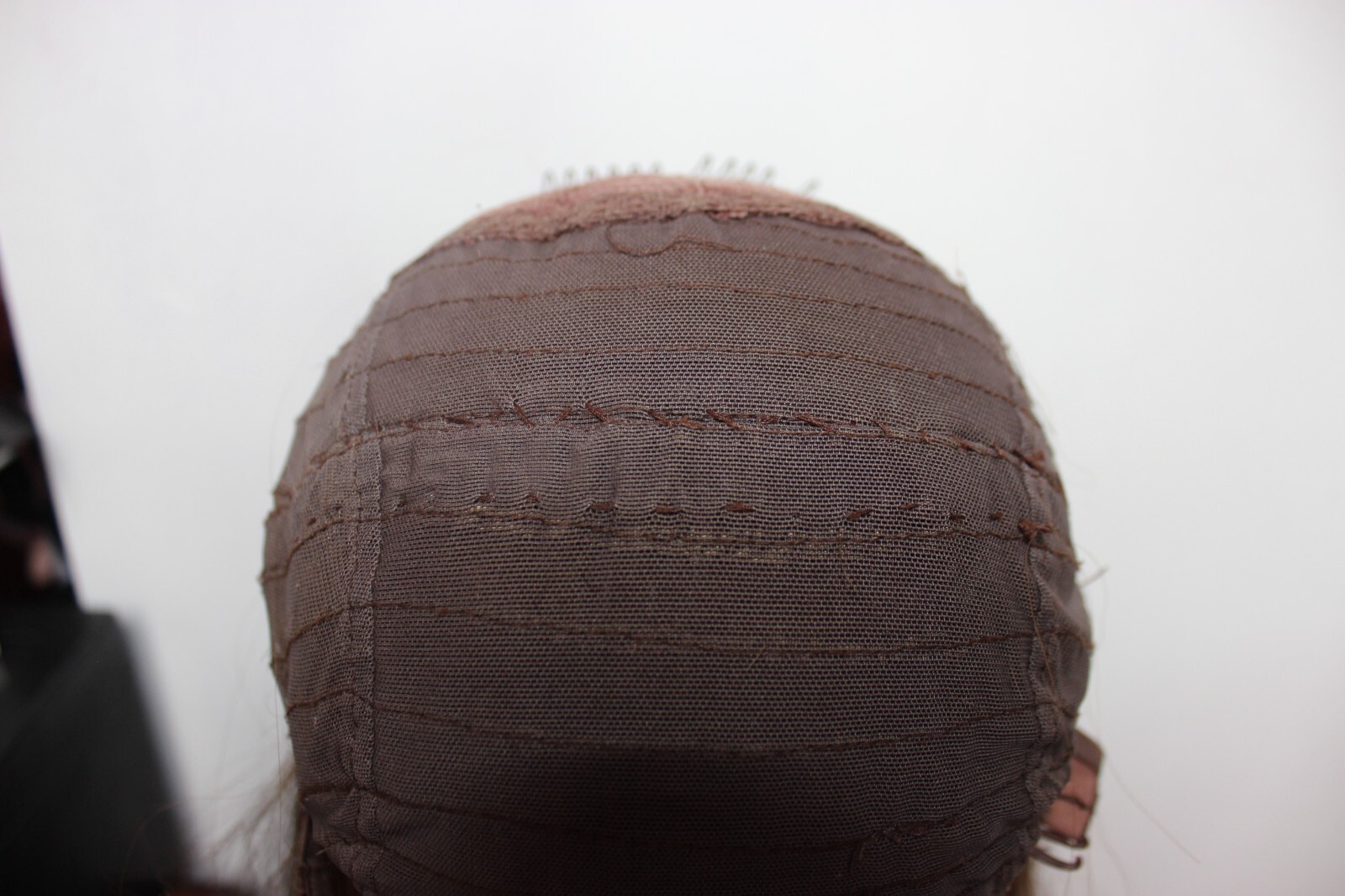blonde human hair wig fall, sheitel type skin top used wig topper style.