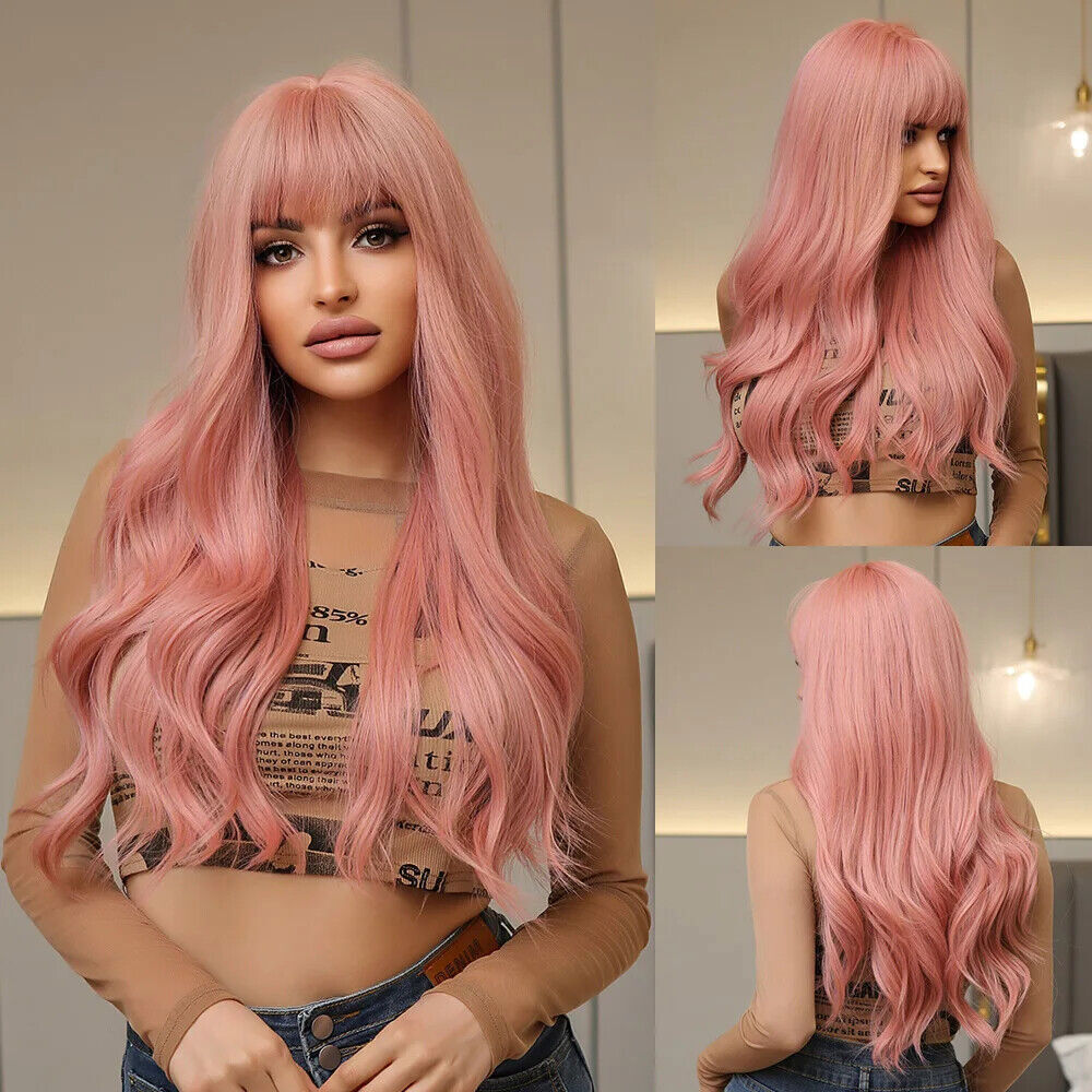 Long Body Wave Synthetic Hair Wigs for Women Fashion Cosplay Party Hair Wig