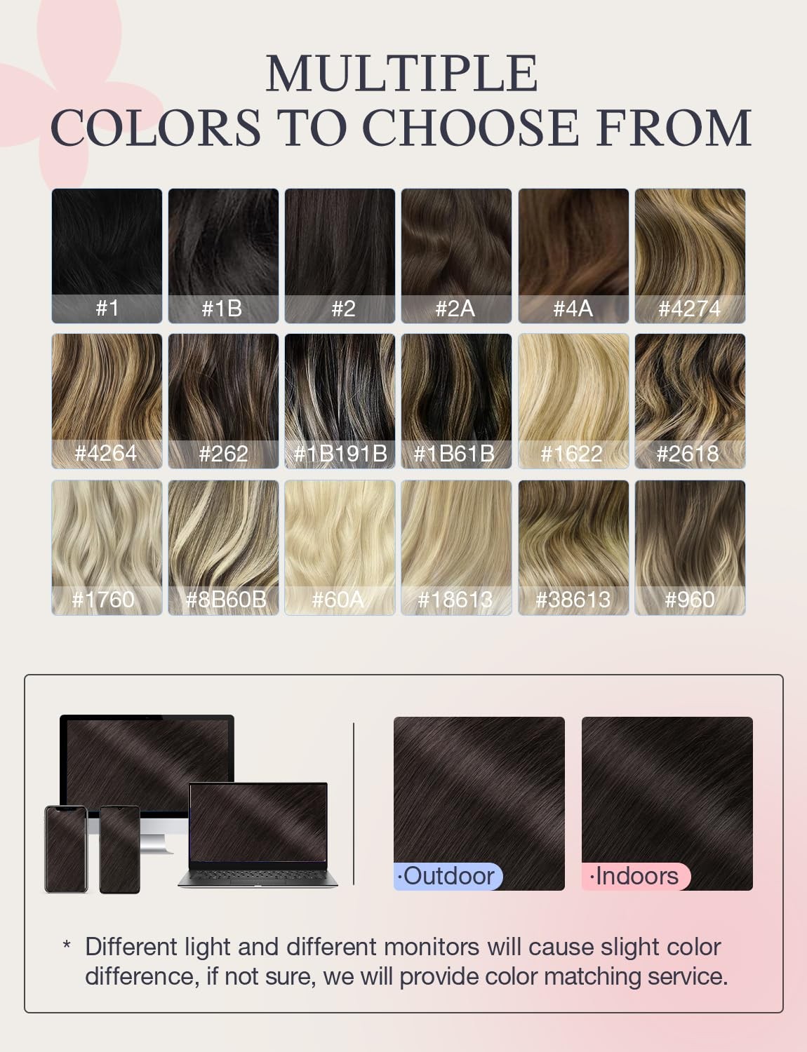 Doores Invisi Edge Tape In Extensions Human Hair Light Dark Brown 10 Injection