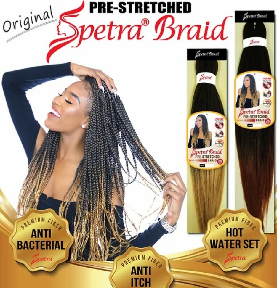 [3 PACKS] PRE-STRETCHED EZ BRAID OH YES HAIR SPETRA SYNTHETIC 26INCH T430