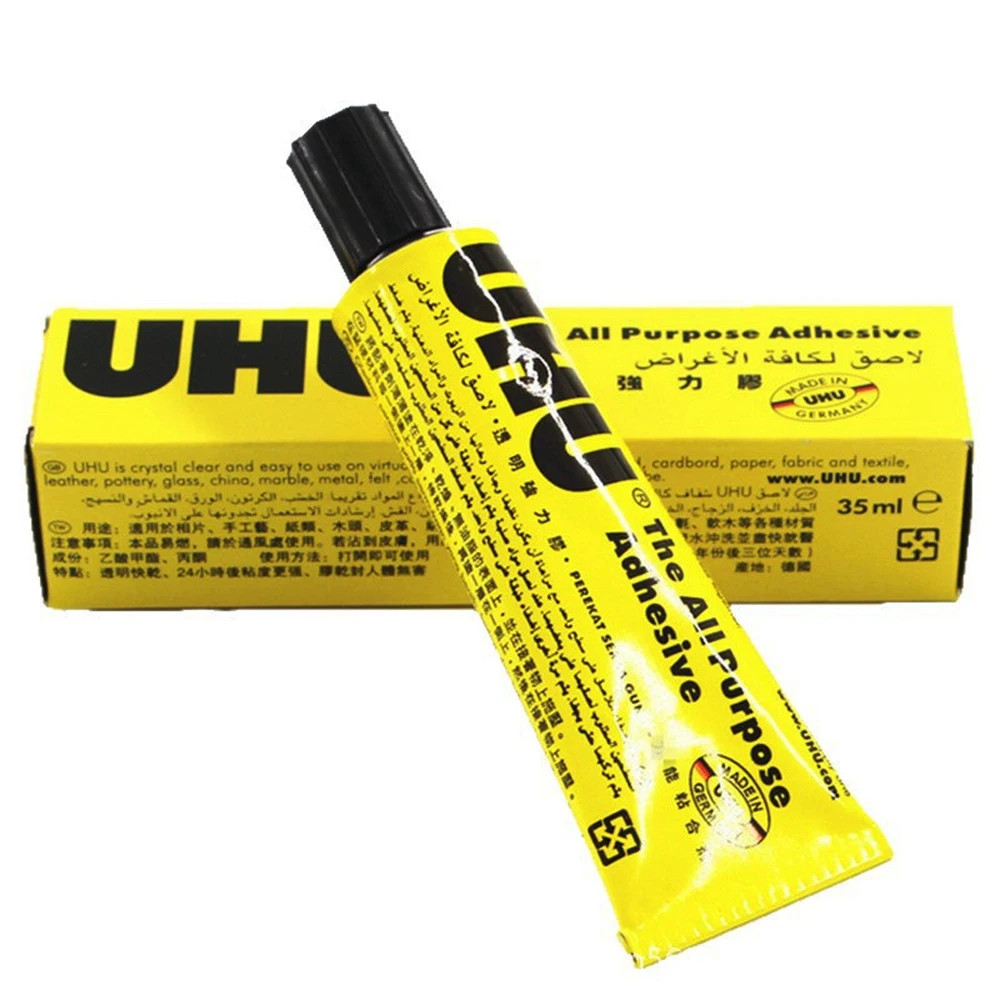UHU 35Ml All Purpose Glue Wig Install Adhesive Clear Strong Bond Lace Wig Toupee
