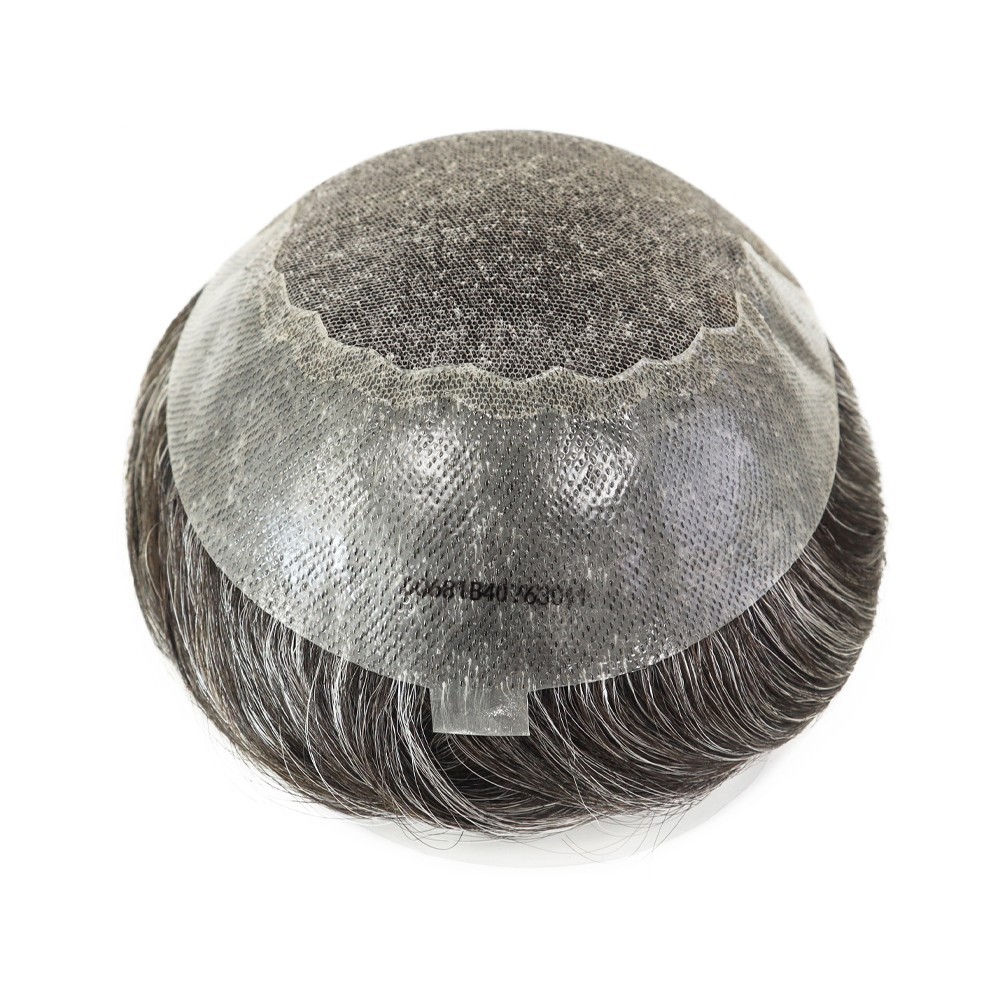 Toupee For Men Human HairAll Lace Replecement System Super Thin Skin Hairpiece