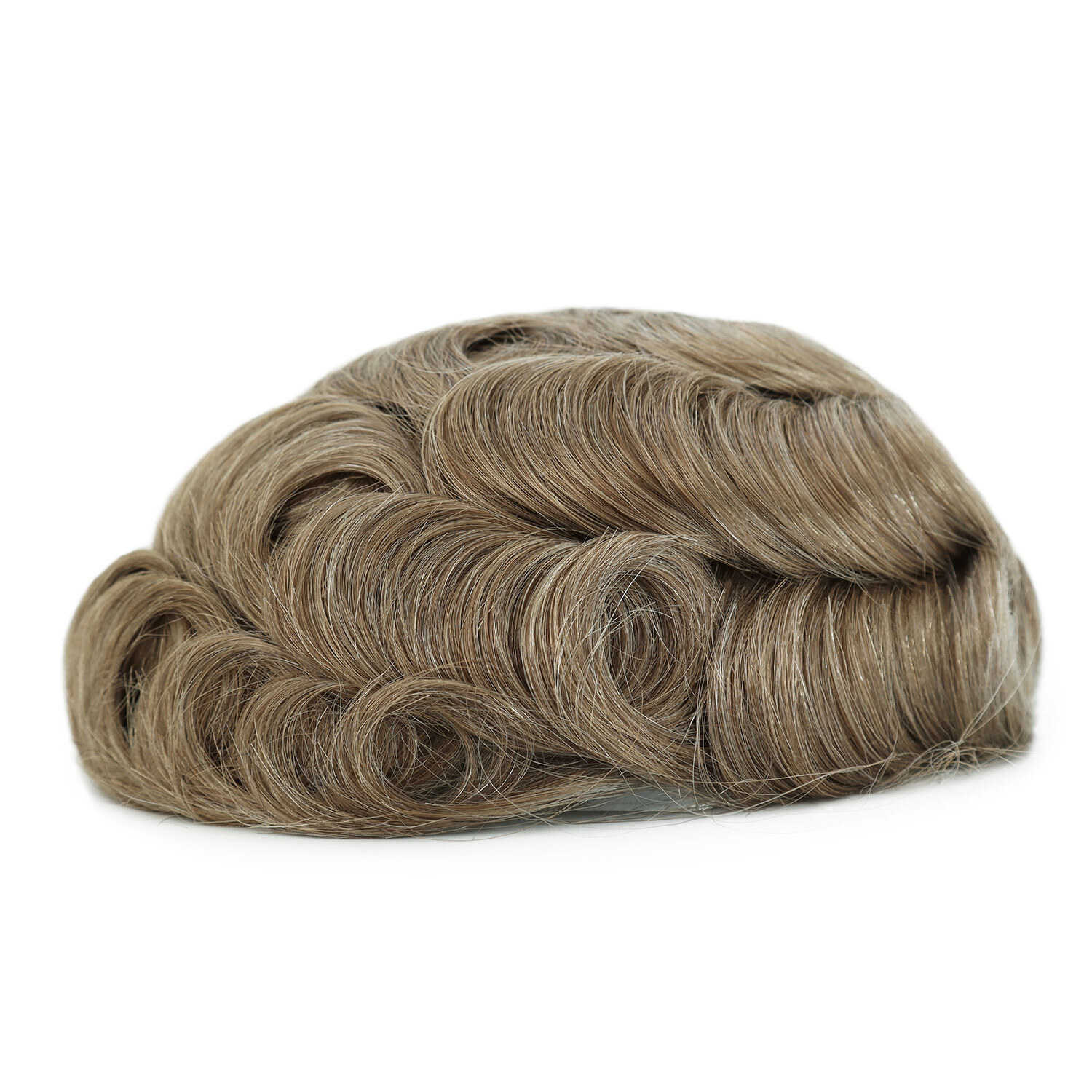0.08mm Thin Skin Human Hair Replacement System for Men Toupee Wigs Hairpieces
