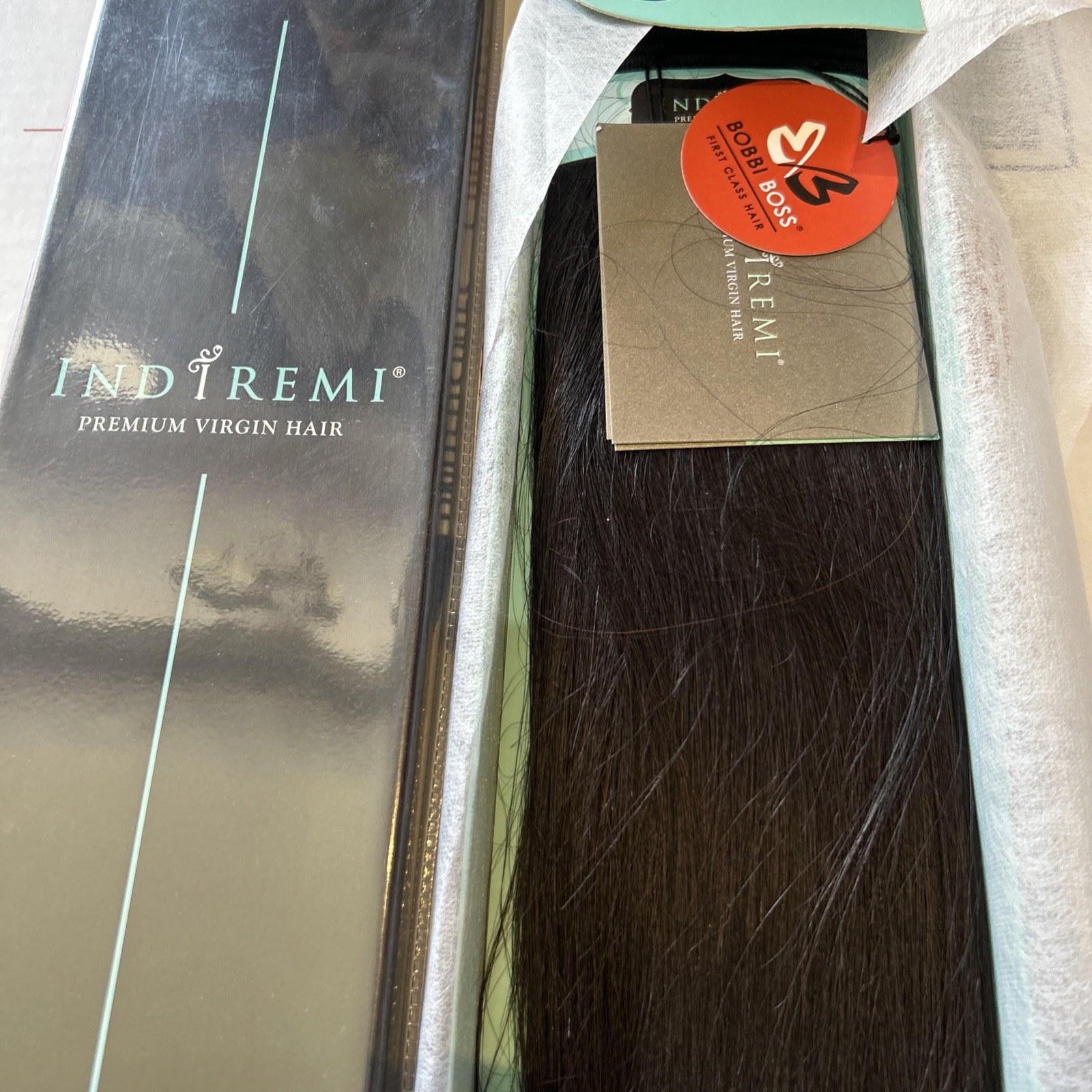 indi remi hair bobbi boss hair extensions Natural Yaki 12” Inches Color #1B