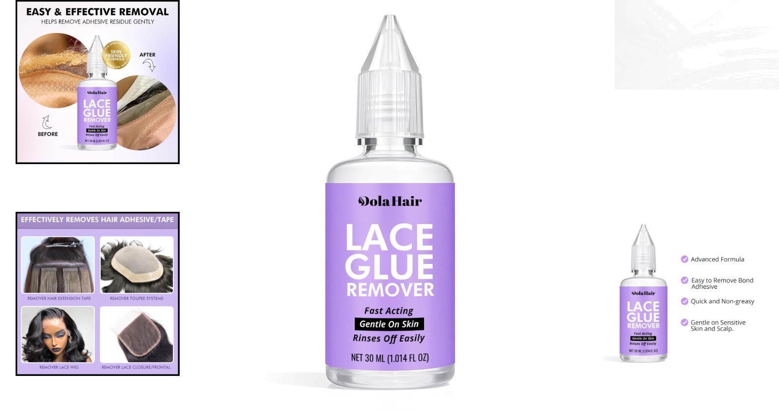 Waterproof Lace Glue Remover – Gentle Formula for Lace Wigs & Extensions