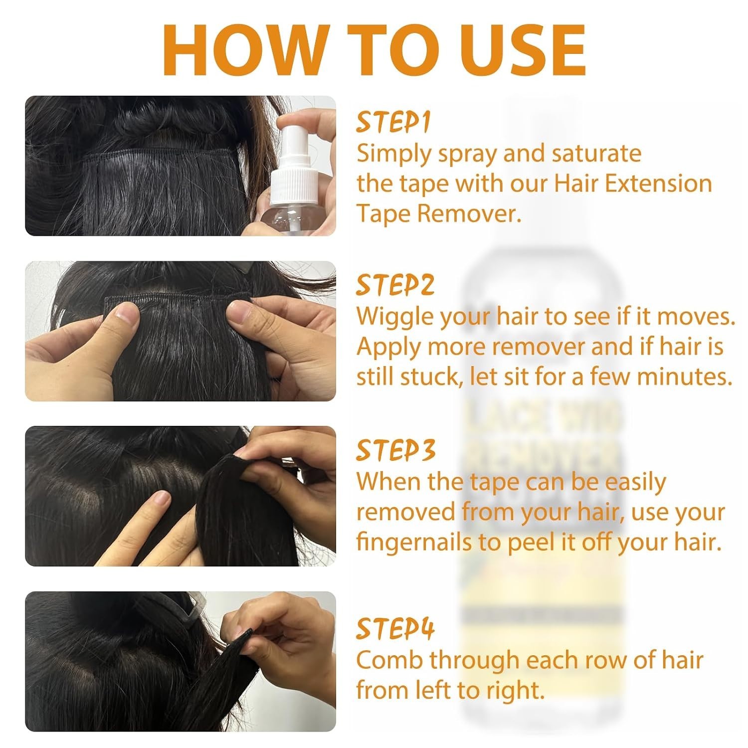 Fast-Acting Tape-in Hair & Wig Adhesive Remover