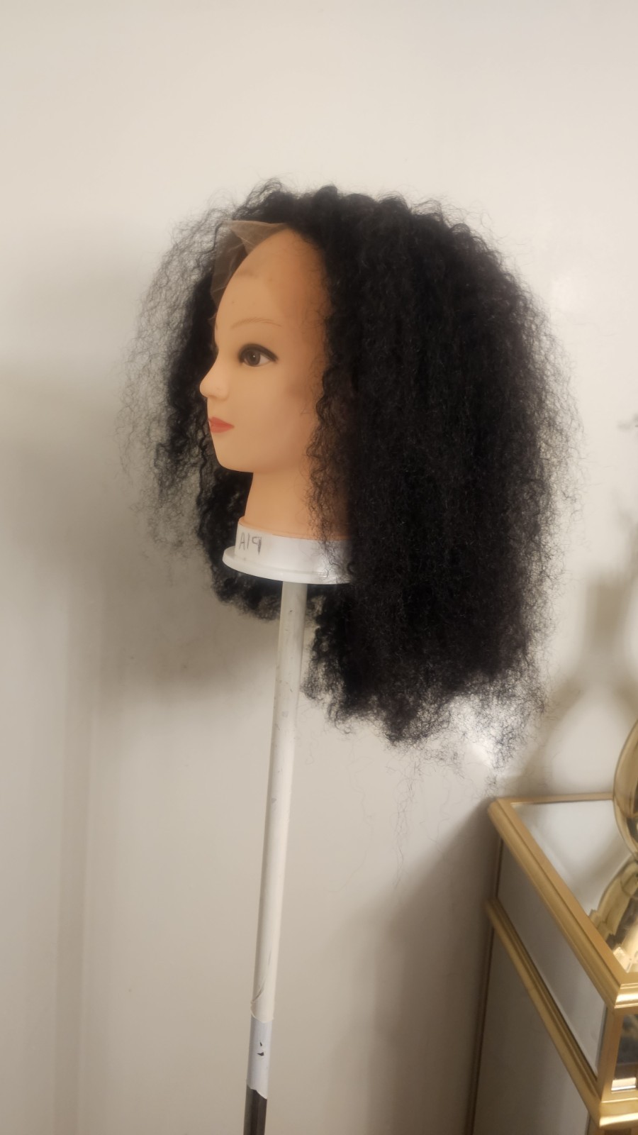 new High-Quality regular 20″ Black body wave 100% Virgin Human Hair Lace Wig